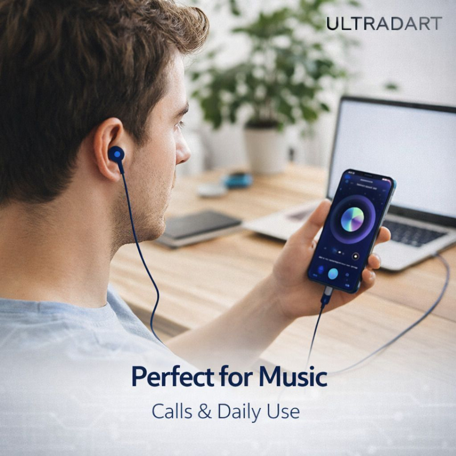 Image of Bullfrog Type C Wired Earphones, HD Calling Mic, Deep Bass, Easy Control Wired