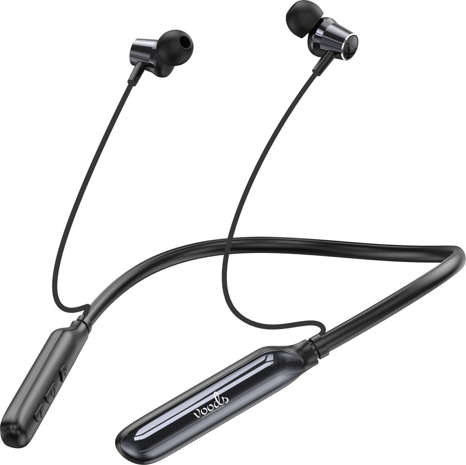Voods Active Plus With BT6.0 Bluetooth Headset (Black, In the Ear