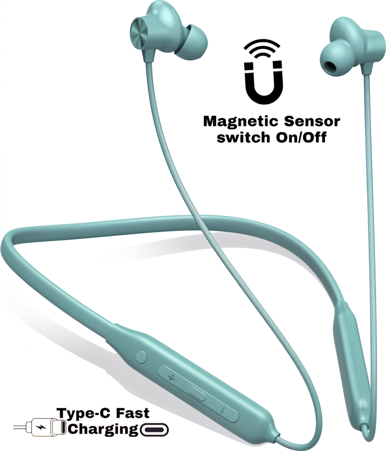 Image of GREE MATT Bullets Z2 - Magnetic Power OFF /ON 48Hr Playtime Headphone Neckband Bluetooth