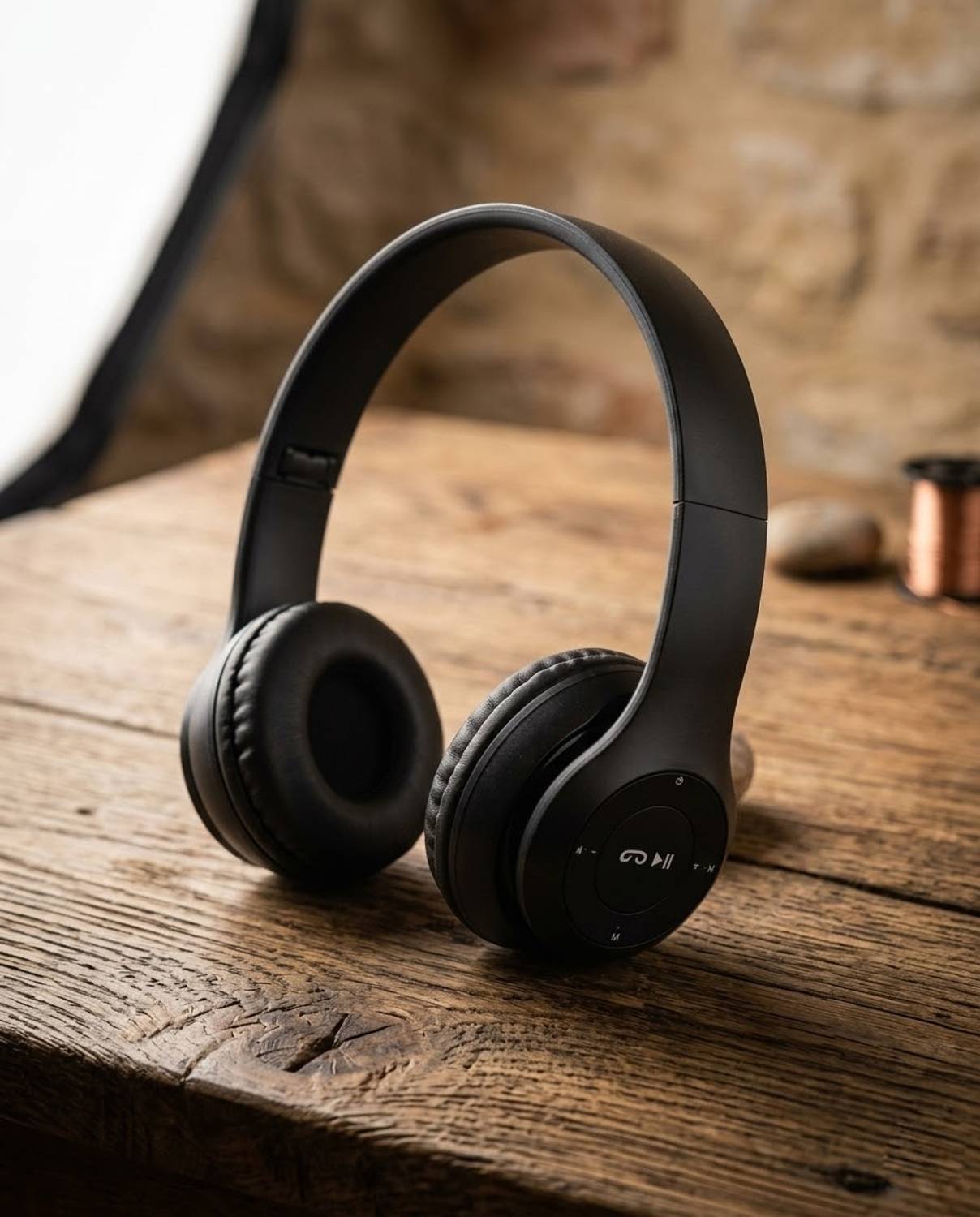Worricow Pure Sound Bluetooth Over Ear Headphone with 4-5Hrs Playback,Fast Charging Bluetooth