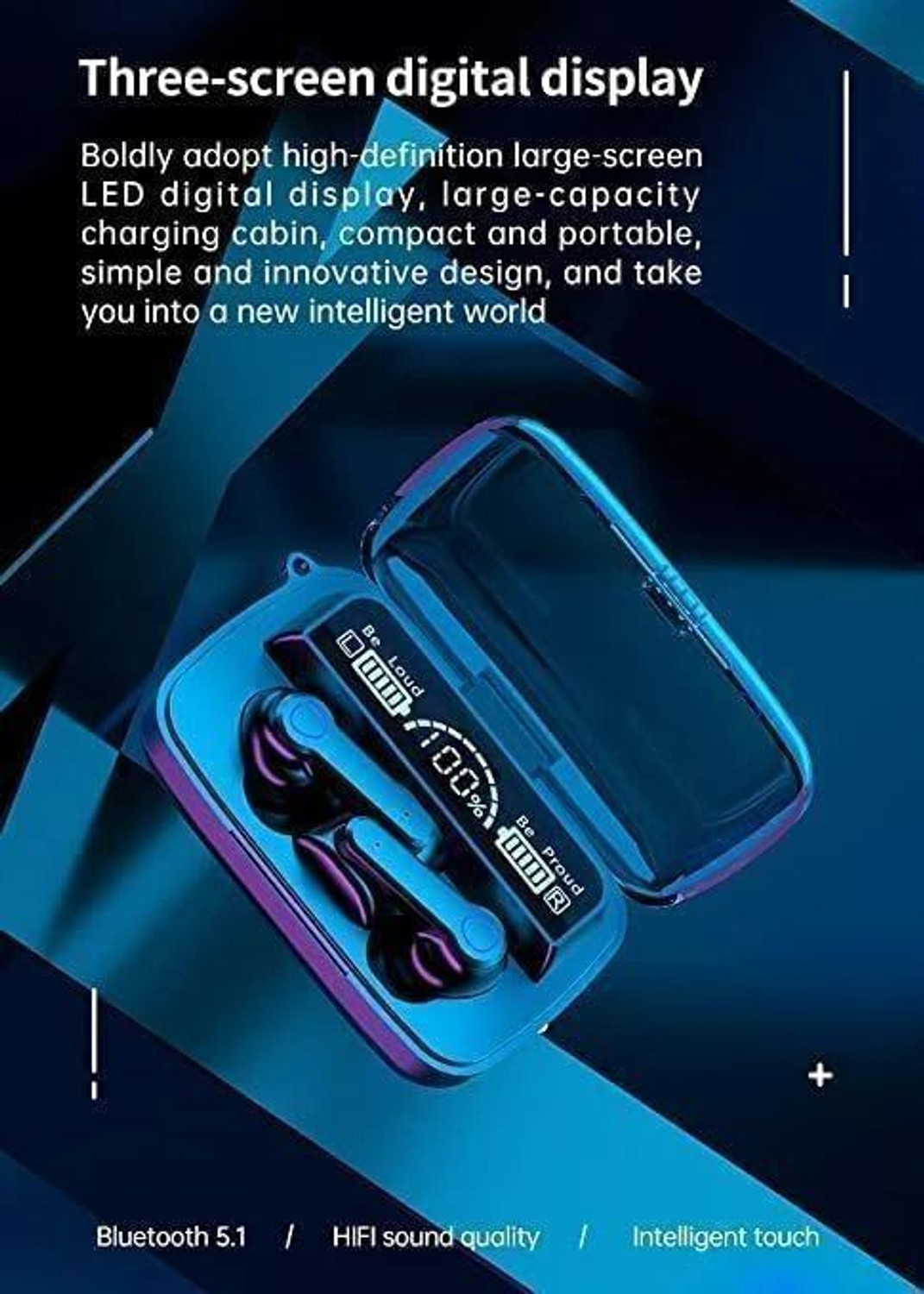 Image of MAGENESE Premium M19 tws bluetooth 5.0 wireless Digital Display 13mm Drivers J2 Bluetooth