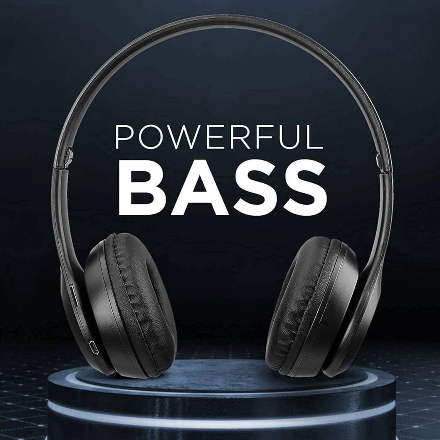 BAGATELLE BEST 10hrs Playtime Wireless Over Ear Headphones with HD Mic, Low-Latency Bluetooth & Wired