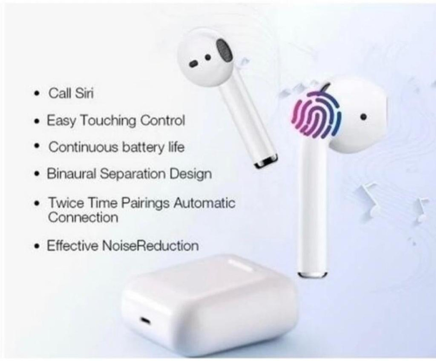 Image of CHHOKRA Wireless Bluetooth Earbuds With Dual Headset And Sensor Touch Control-22 Bluetooth