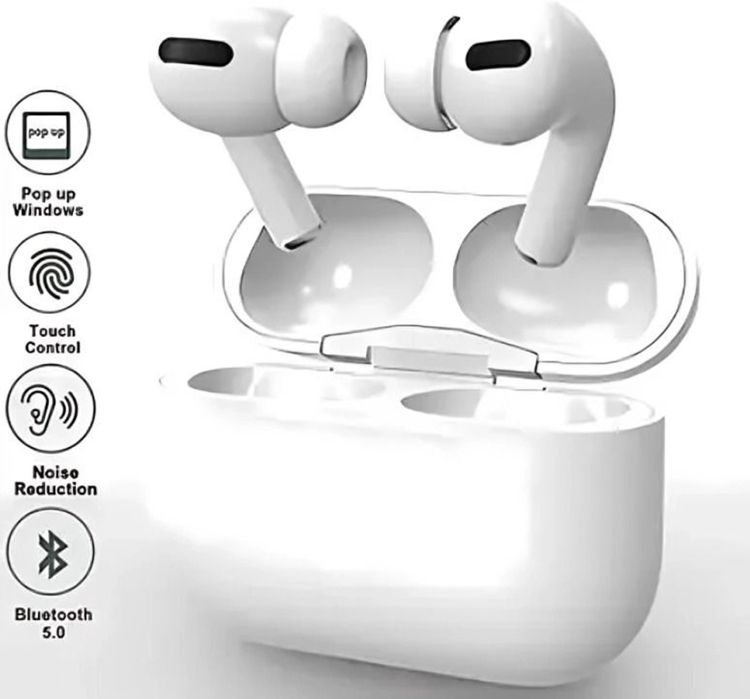 Image of Boom New Airpod Pro A3 Earbuds With Touch Sensor, Waterproof, ANC, Bluetooth V5.1 S02 Bluetooth