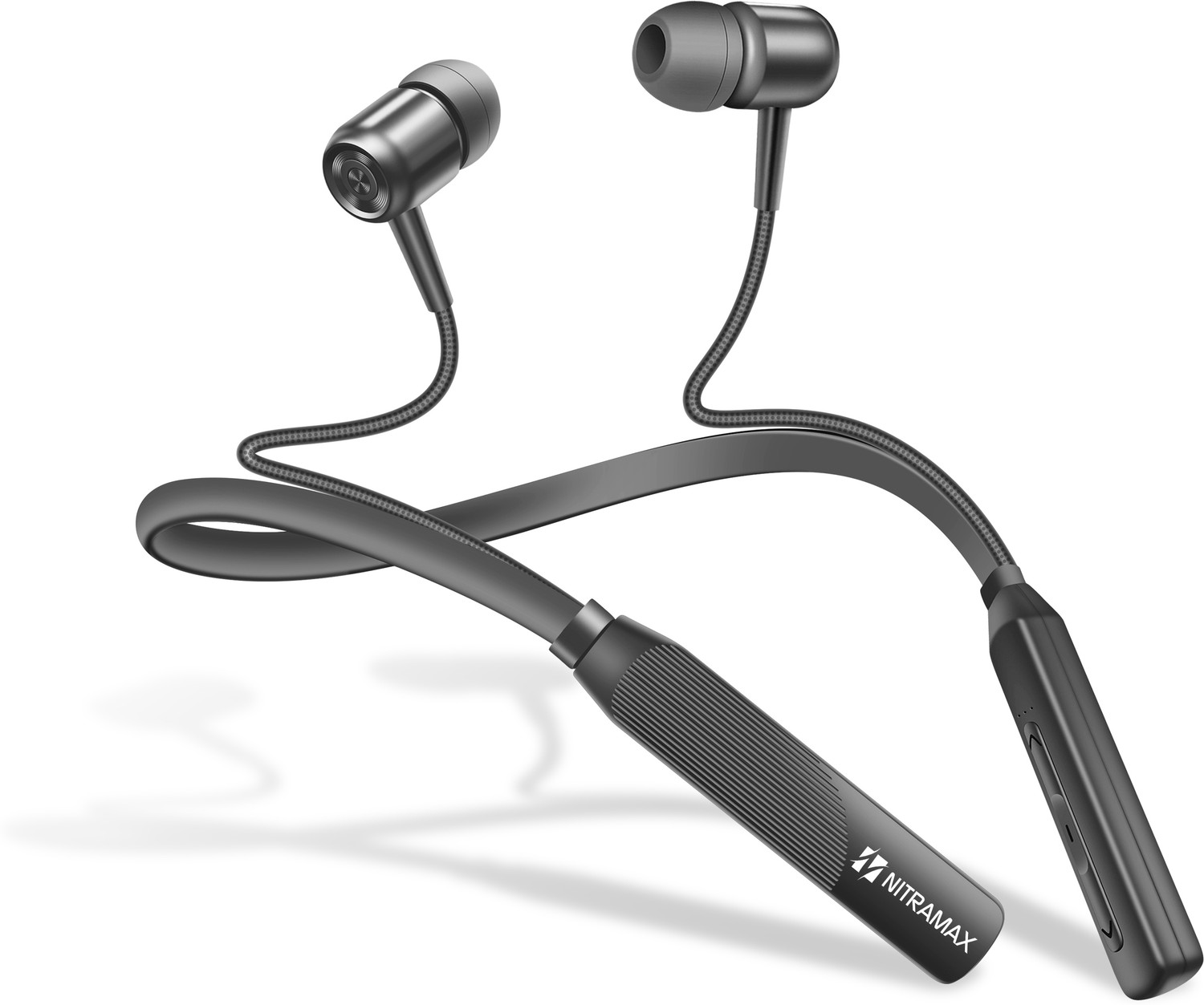 Image of Nitramax Nitramax V5.4 Bluetooth Neckband with Hardcore Bass & HD Calling Microphone Bluetooth & Wired Gaming Headset