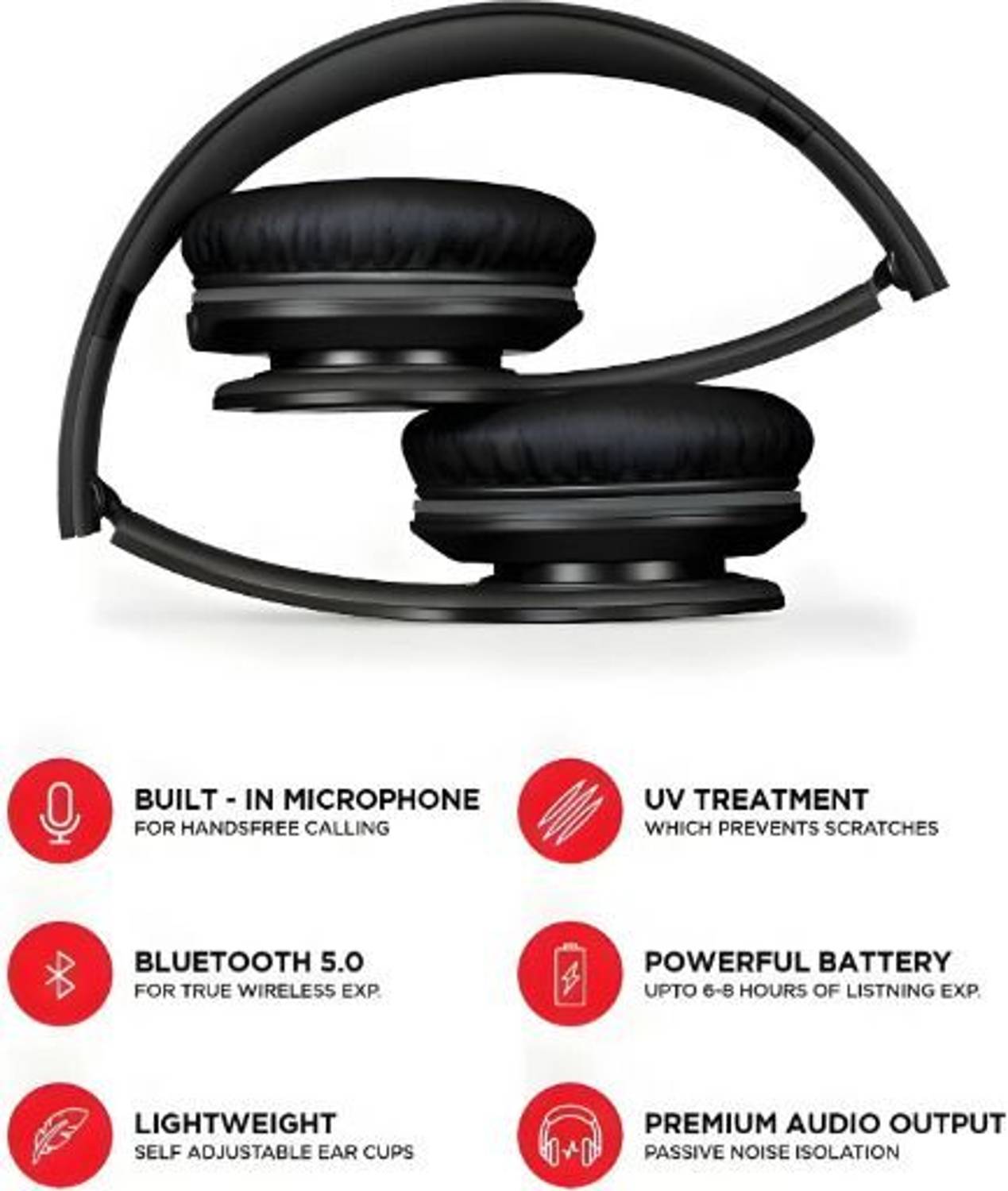 prisha Earbuds with HIGH BASS Bluetooth Headset - Image 5