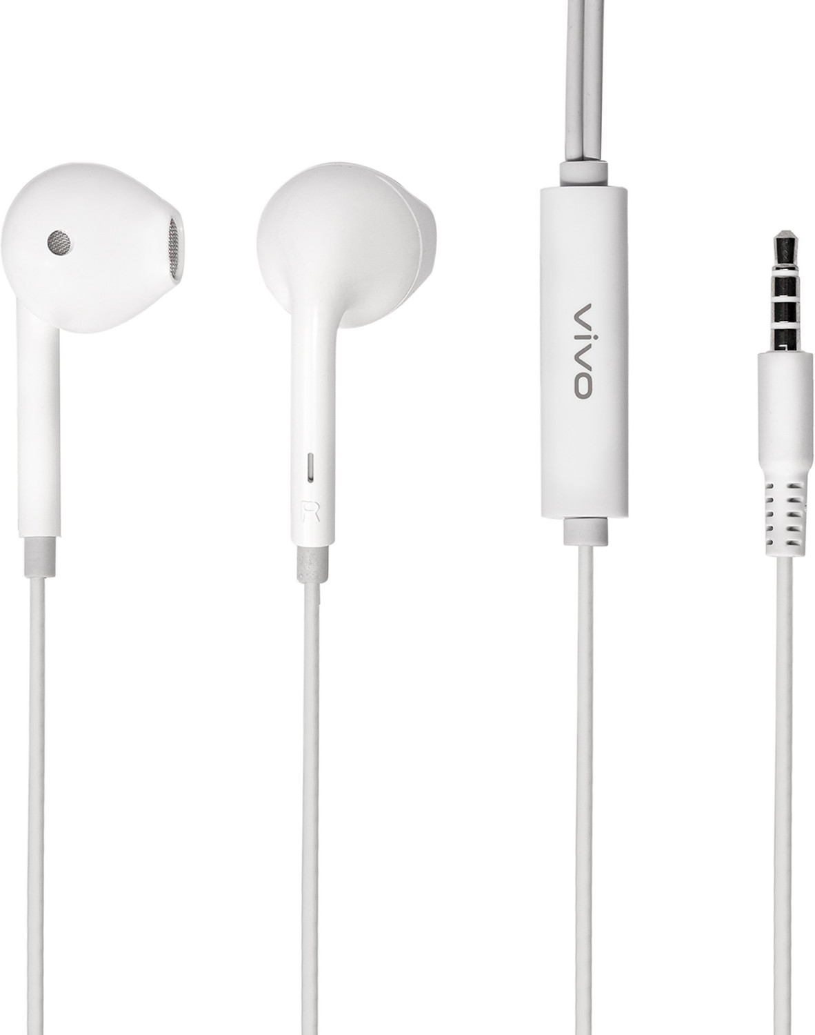 Image of vivo XE160 Earphones with 3.5mm jack & mic, compatible with Smartphones & Tablets Wired