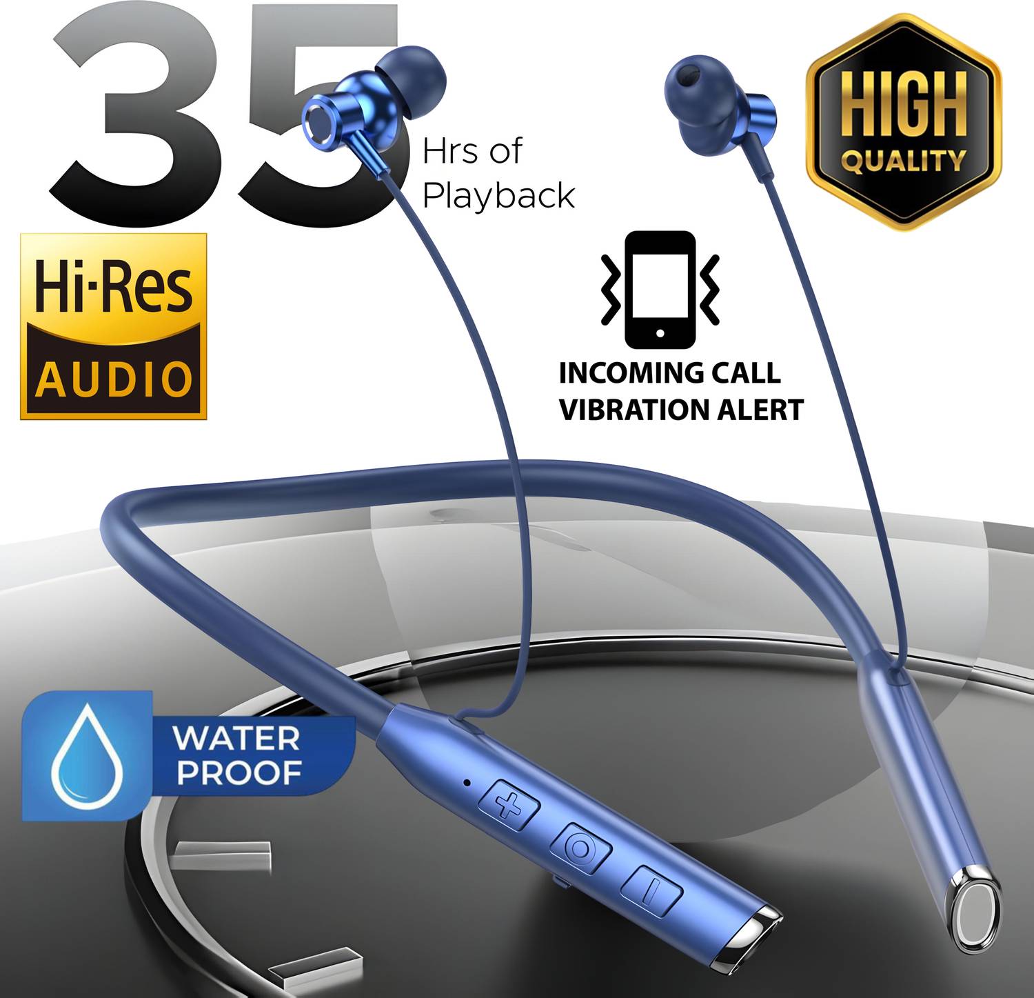 GREE MATT Vibration Alert, 48 Hours Playtime, ENC, HD Sound Quality & Stereo Bass N257 Bluetooth
