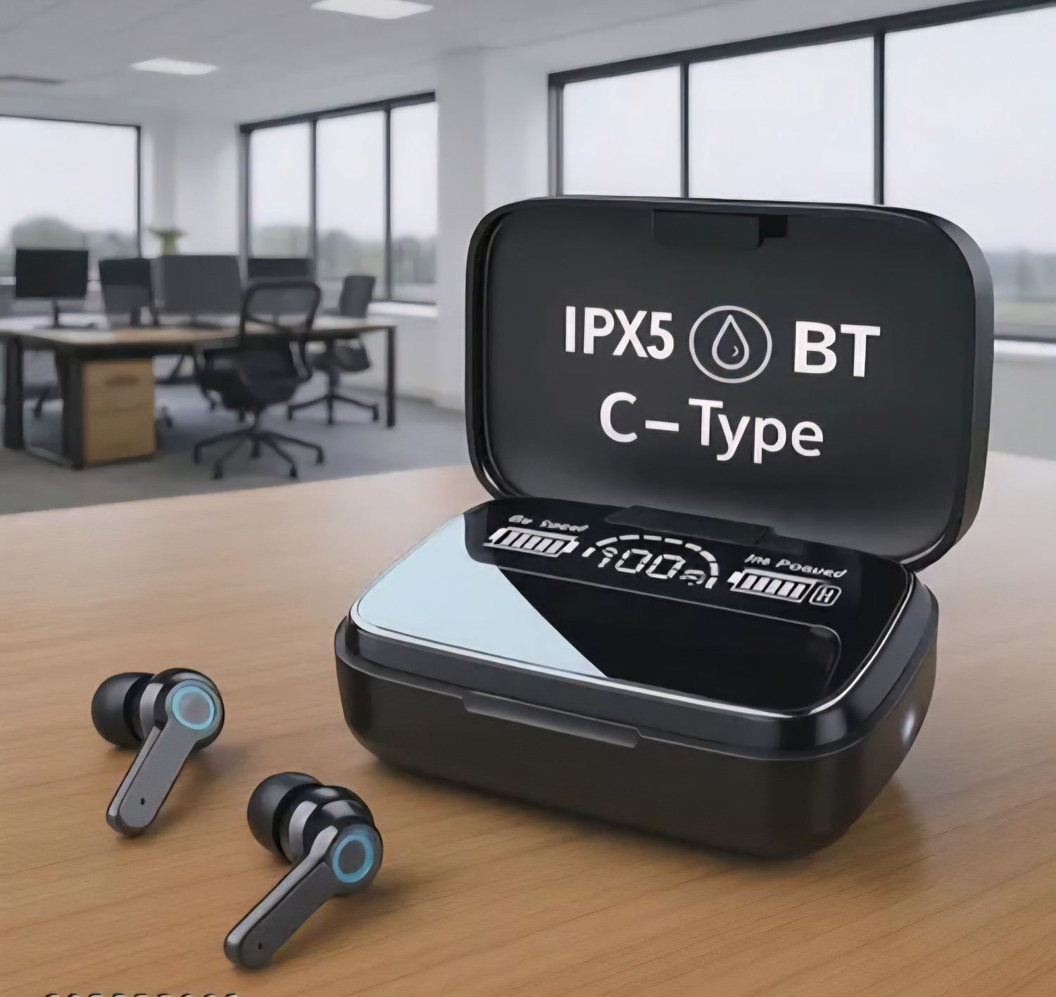 Image of BAKKERS M19 EarbudsTWS / JJ1.8Earbuds with 280H Playtime, Headphones with Power Bank Bluetooth Gaming