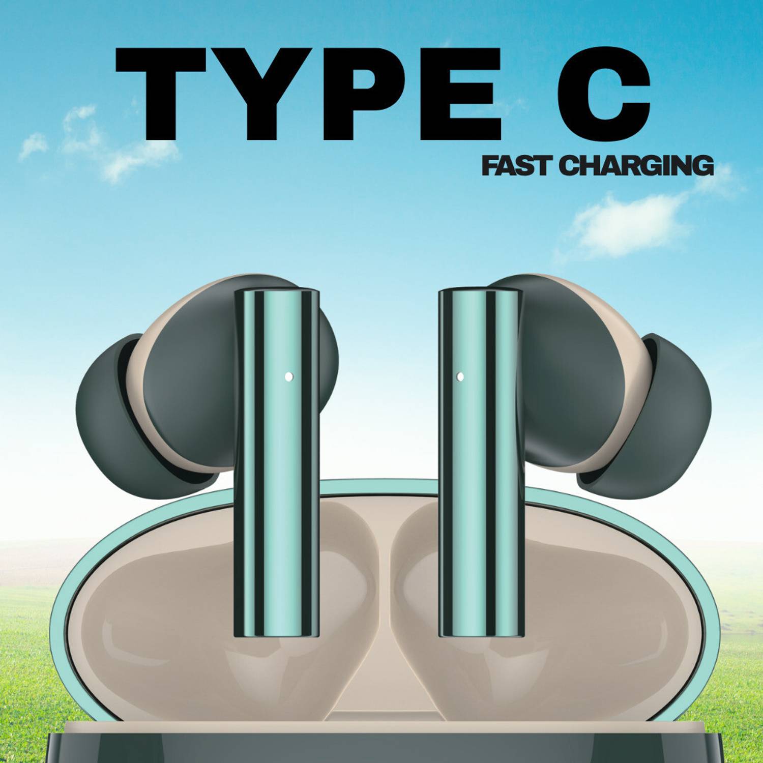 Chaebol True Wireless Earbud Bluetooth Green - Image 2