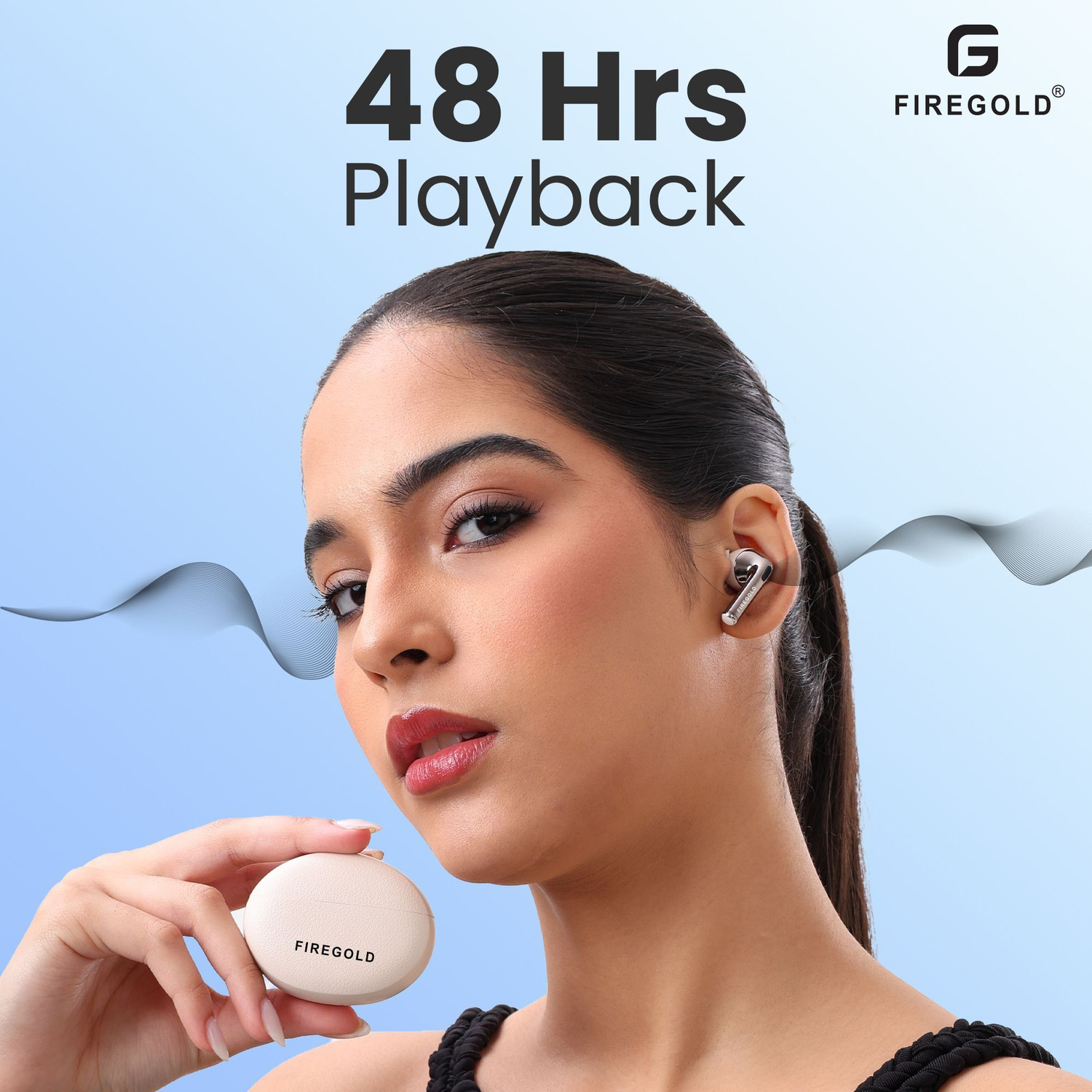 Image of FIREGOLD New Earbuds Pro 3 ENC, Hd Sound & Bass with 48Hrs Battery Backup Bluetooth