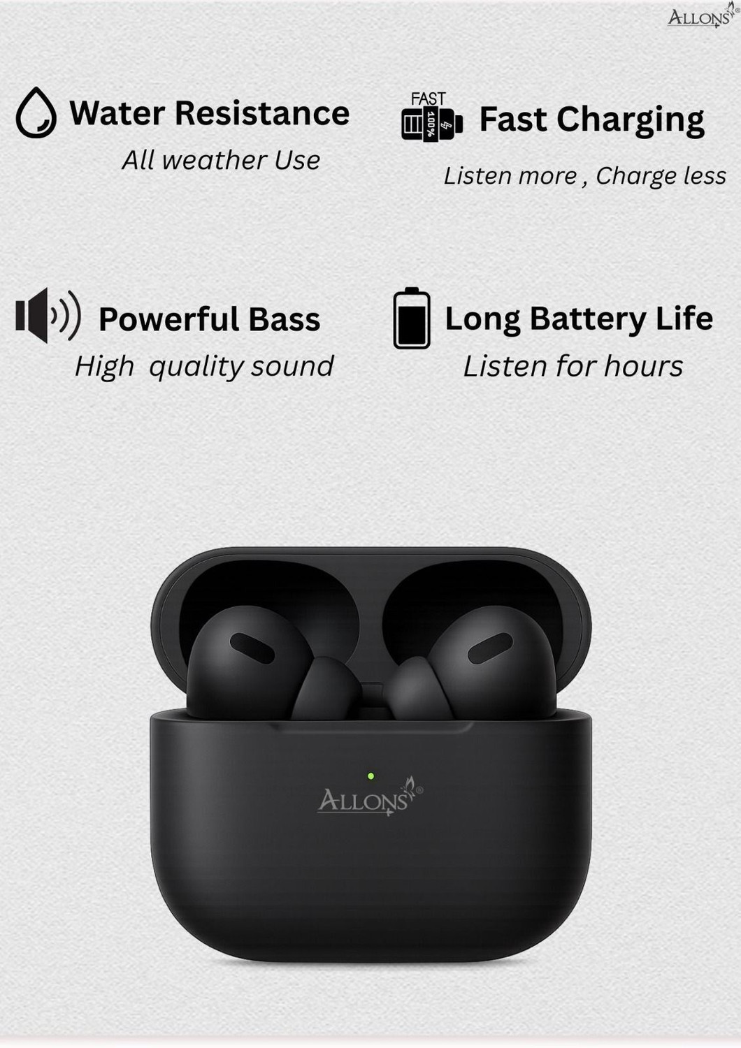 Image of allons TWS Bluetooth Earbuds True Wireless Headphone with MagSafe Charging Case O276 Bluetooth