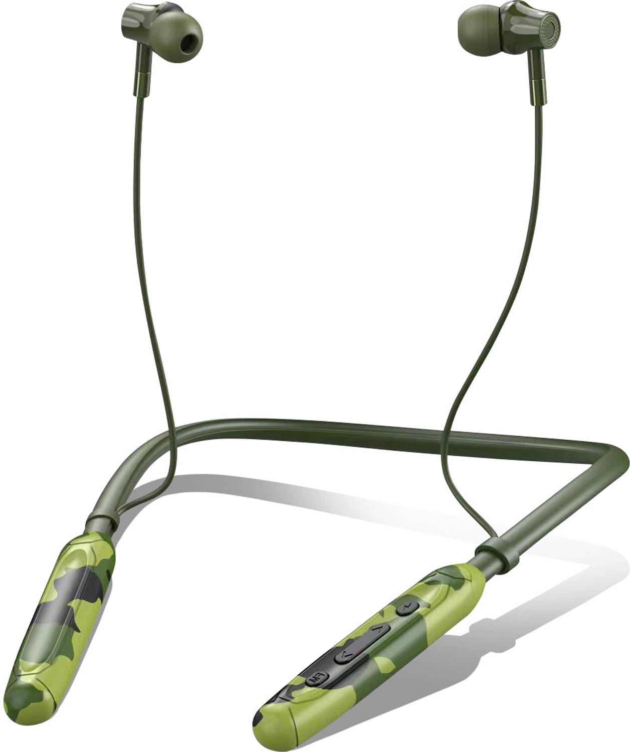 CIHYARD Army Neckband With FM Radio - 48 Hours Playtime Bluetooth
