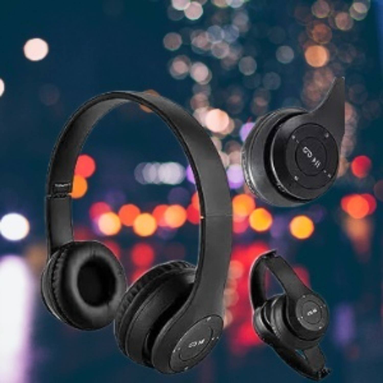 Clairbell 66_P47 Bluetooth On-Ear Headphones with Mic: Perfect for Active Lifestyles Bluetooth
