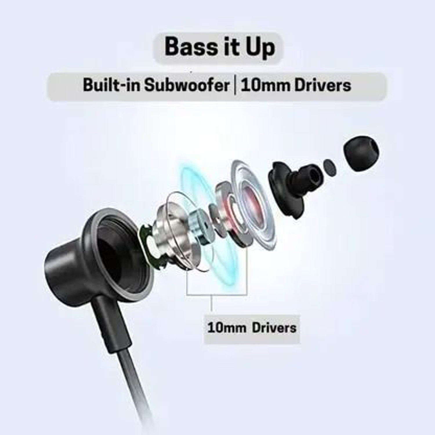 Image of RSTEQ C Type Earphone Dolby Sound | ENC Mic | Mag Buds Wired Gaming