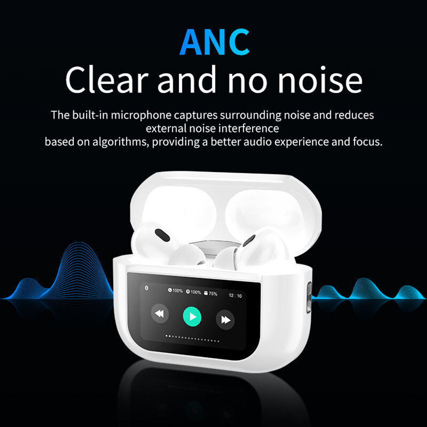 Image of freeminds Freemind PRO Touch Screen wireless ANC /ENC Bluetooth Headset