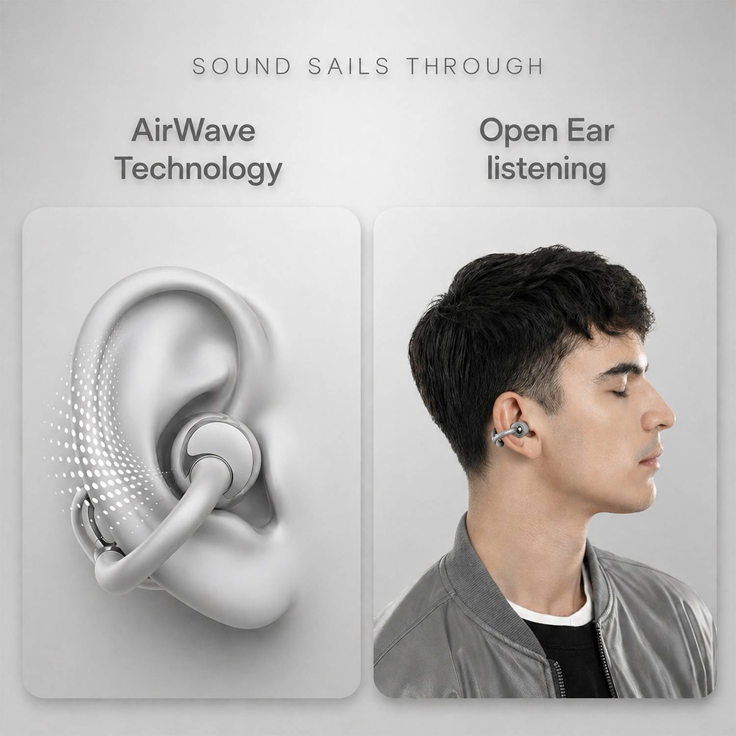 AMS Air Clip OWS-60 Earbuds 80H Playtime - Image 4