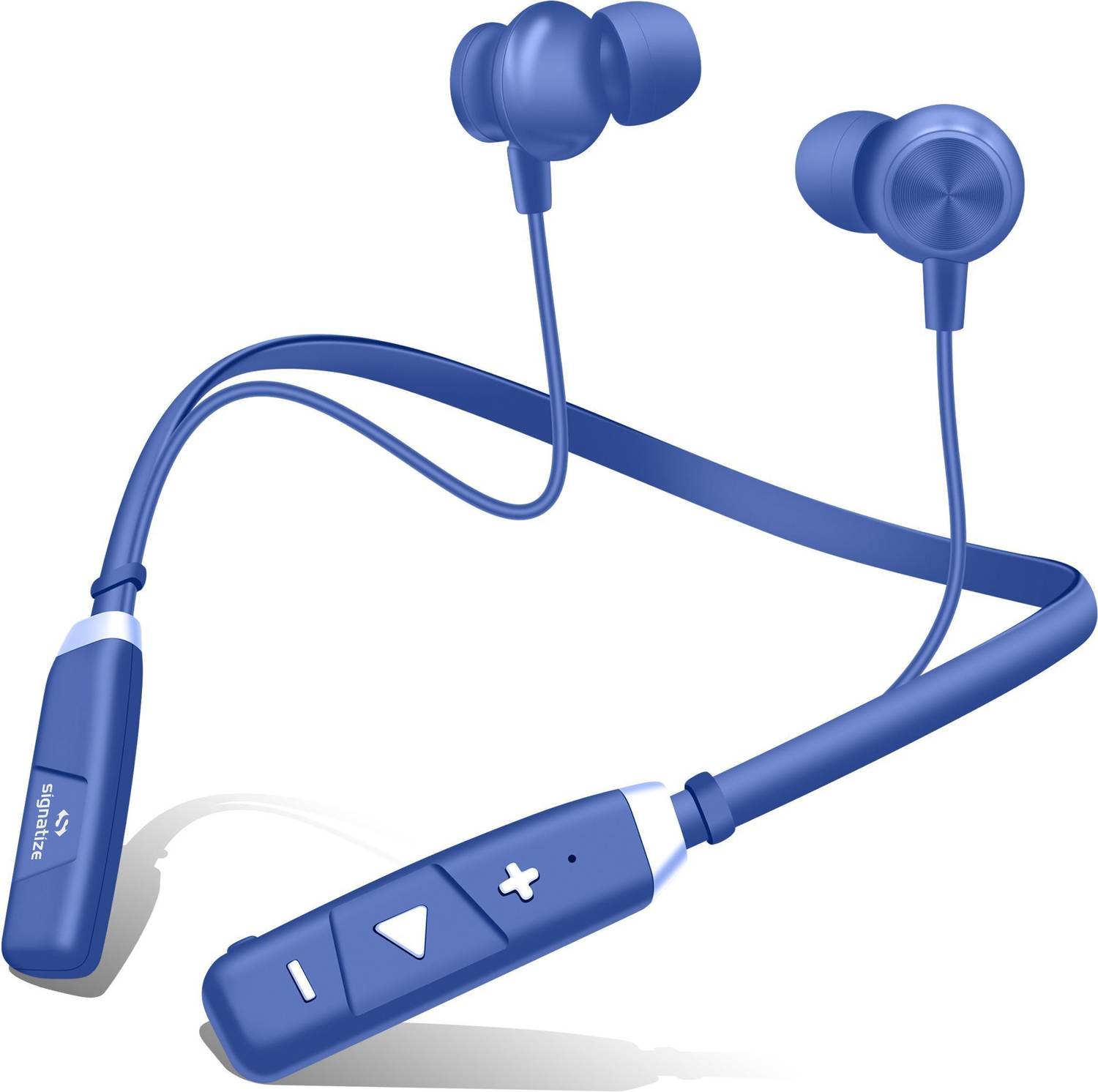 SIGNATIZE Premium Bluetooth Neckband, 20+ Hrs Playtime, Vibration Alert & Voice Assistant Bluetooth & Wired