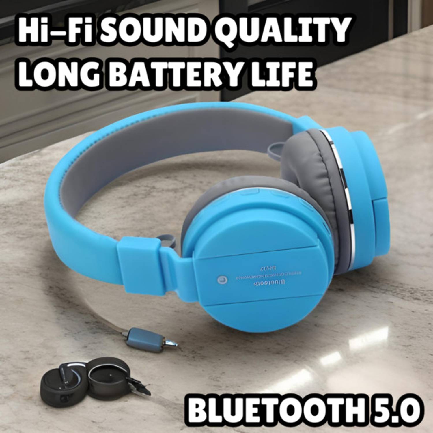 4uonly Latest SH-12 Wireless Bluetooth Headphone with Soft Ear-Cu