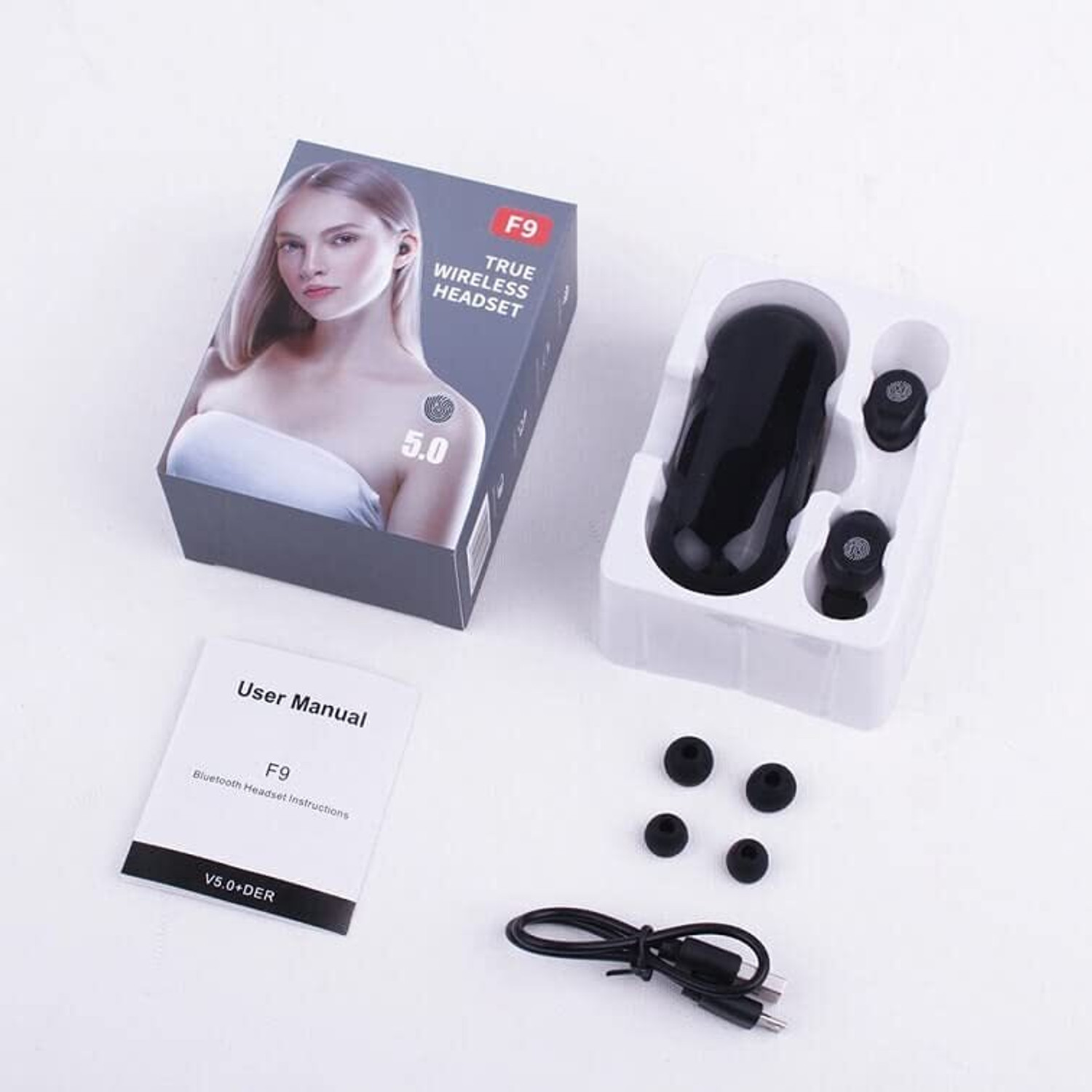 Image of YAROH 48-Hour Playback TWS: HD Sound, Touch Controls, Water Resistant Bluetooth