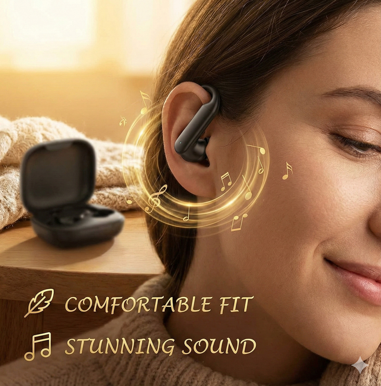 Image of VENKAT ZONE Trending Premium Audio Luxurious Comfort Crystal Clear Sound Super Bass Bluetooth Headset (Black, True Wireless)