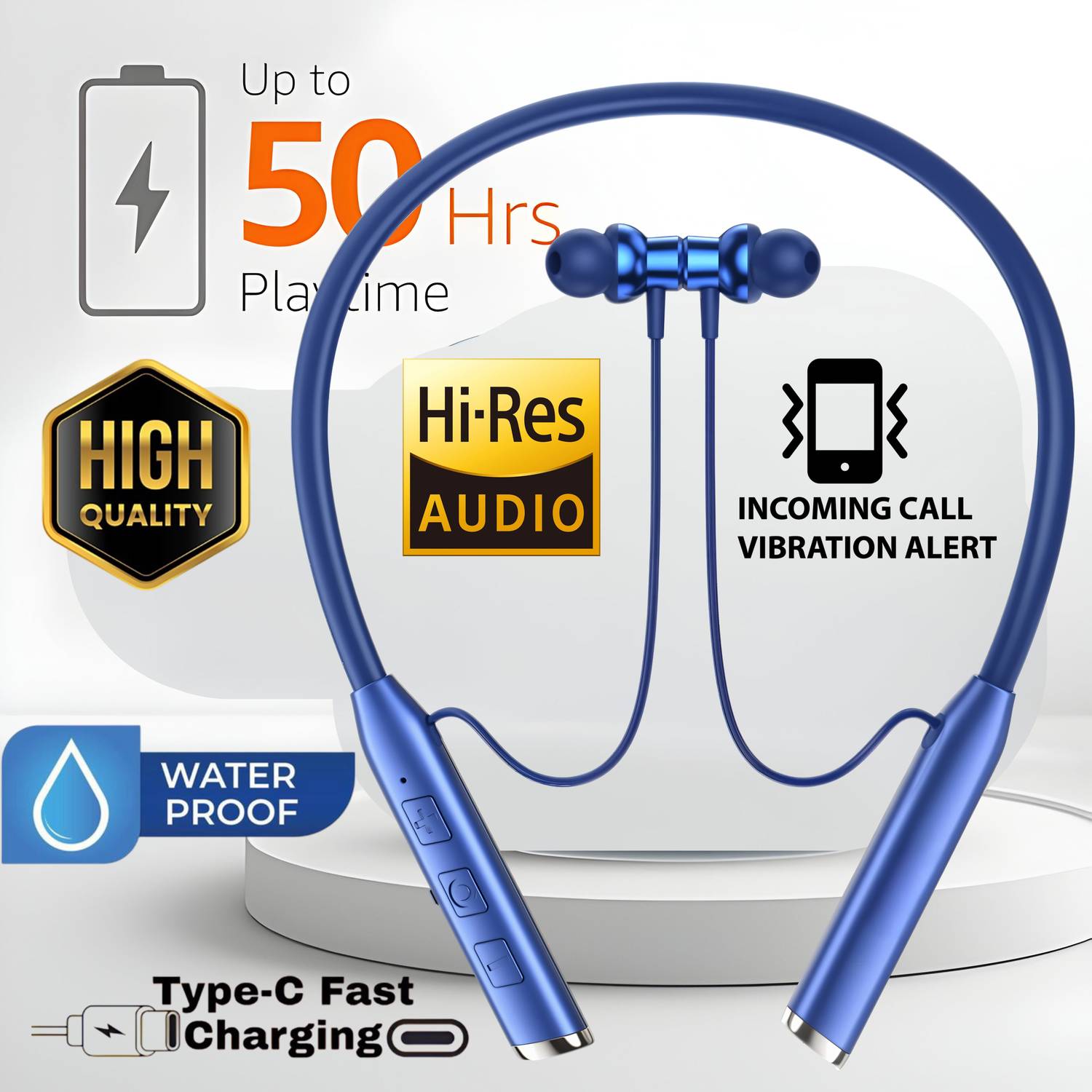 GREE MATT Vibration Alert, 48 Hours Playtime, ENC, HD Sound Quality & Stereo Bass N319 Bluetooth