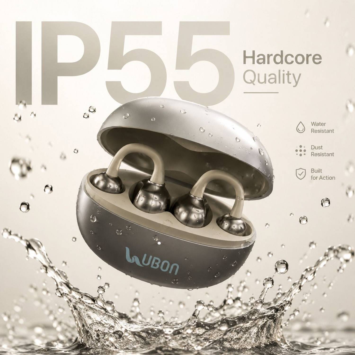 Ubon J-39 Bluetooth Ear-clip Earbuds - Image 3