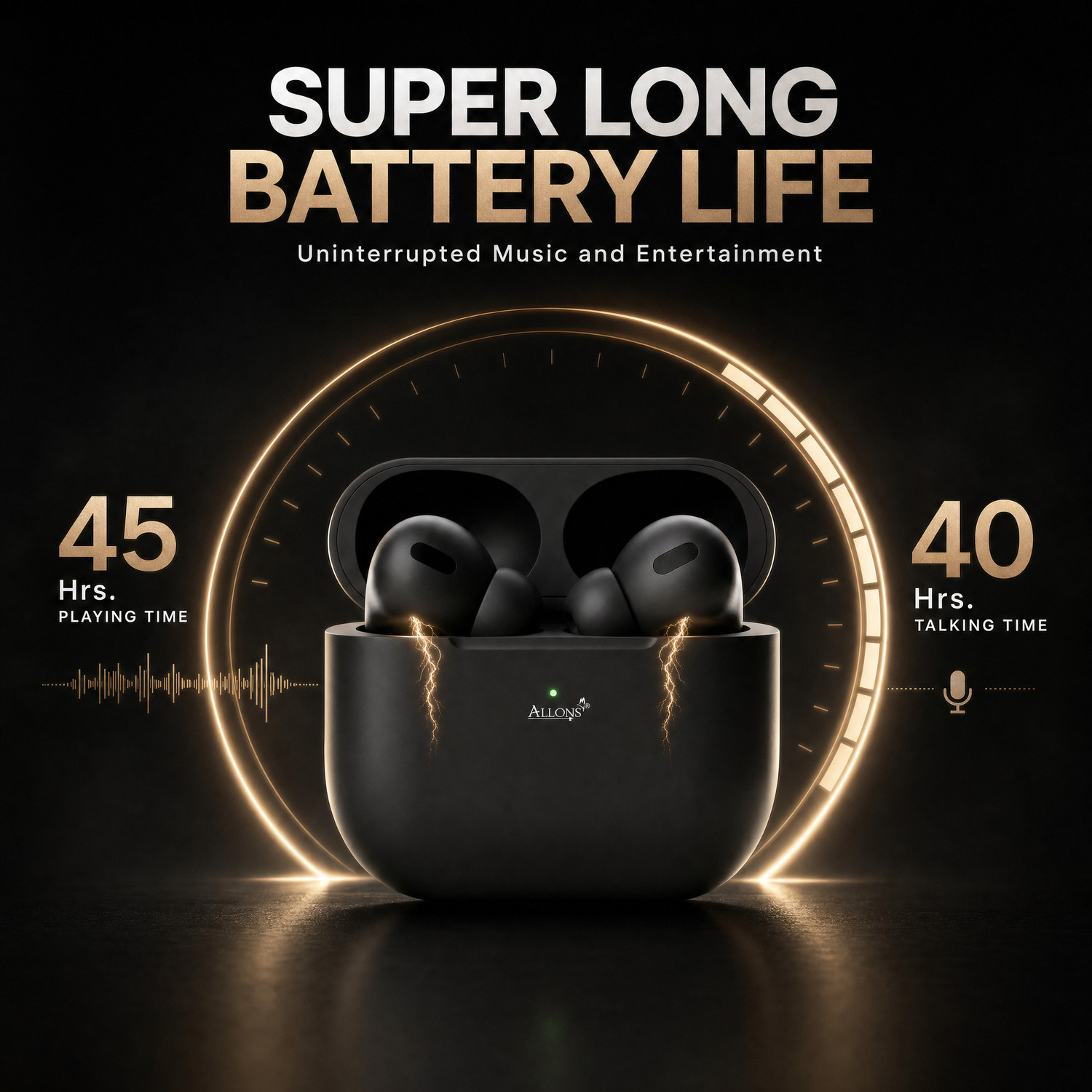 Image of allons TWS Bluetooth Earbuds True Wireless Headphone with MagSafe Charging Case A6 Bluetooth