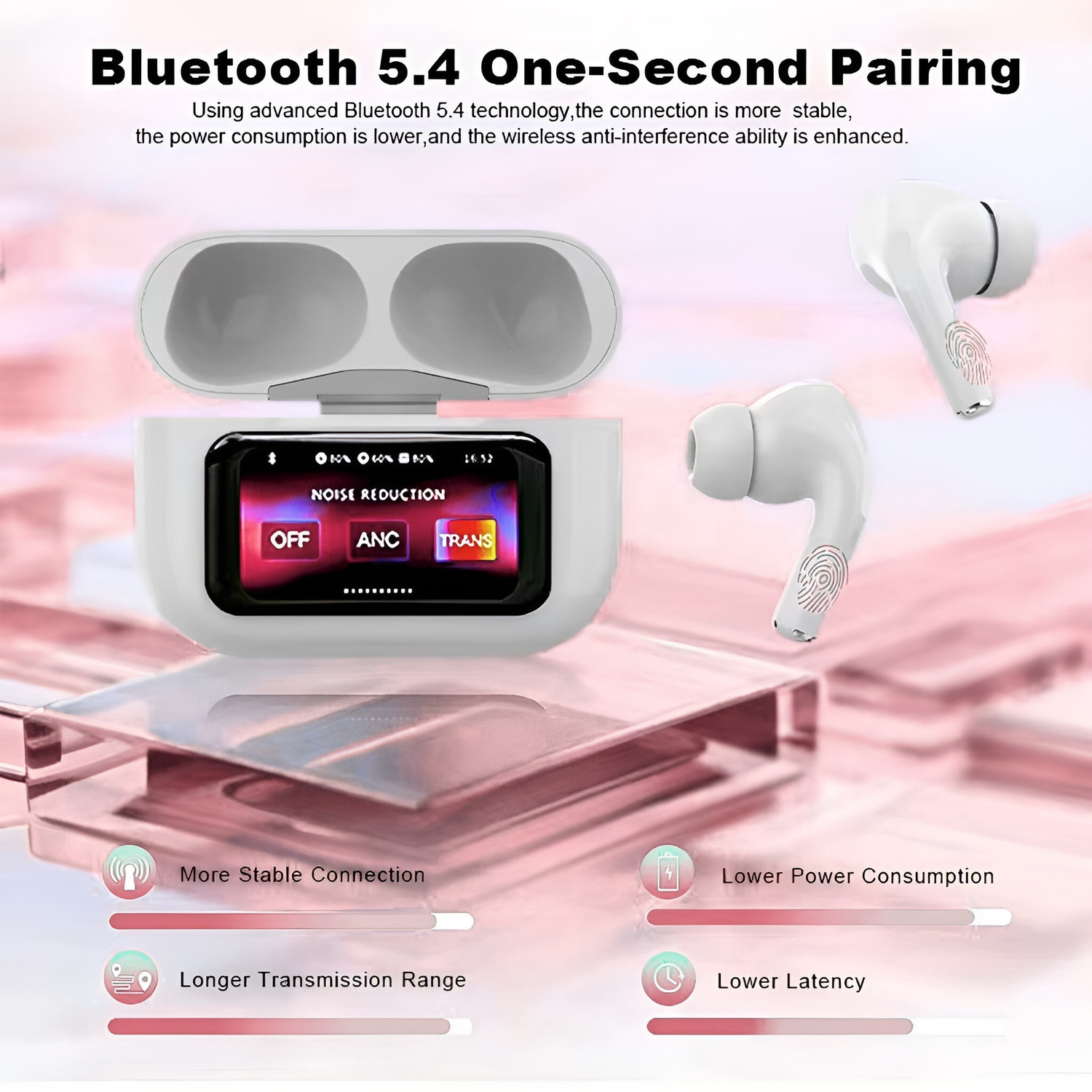 Image of freeminds Freemind PRO Touch Screen wireless ANC /ENC Bluetooth Headset