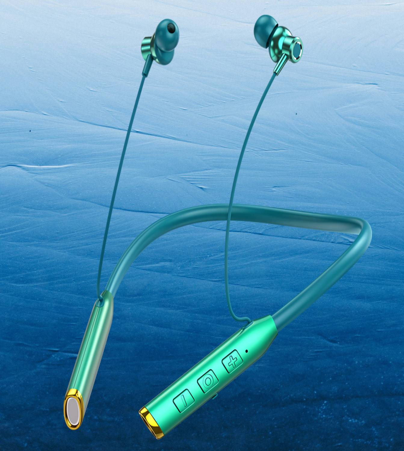 GEMFLY N80 Vibration Alert 50 Hours Playtime Cancellation Waterproof Neckband I16 Bluetooth