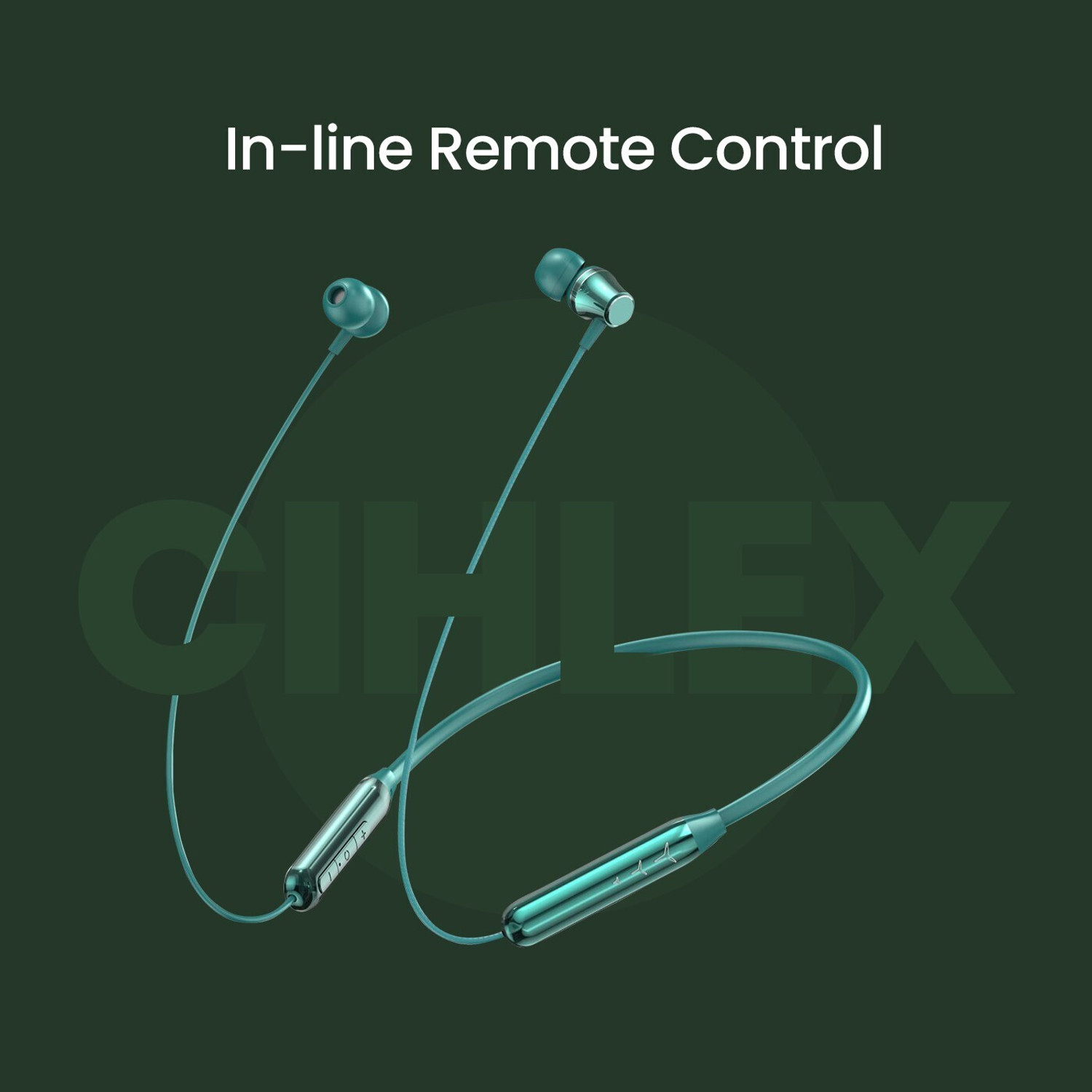 Image of CIHYARD CH-31 Fire - 30 Hours Playtime Bluetooth Neckband (Green) Bluetooth Gaming