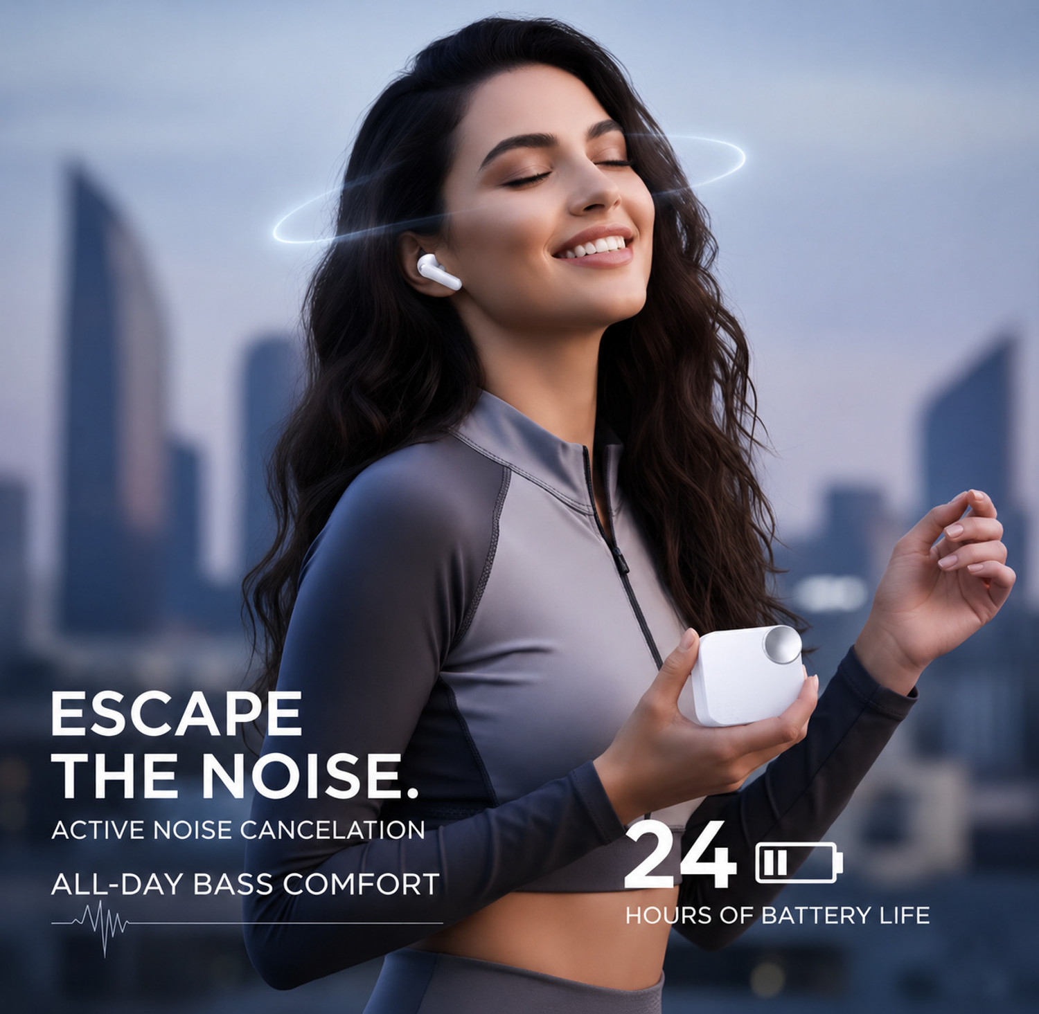 Image of BEST BOOST Wireless Bluetooth Earbuds ANC High bass Bluetooth Headset Bluetooth Headset Bluetooth