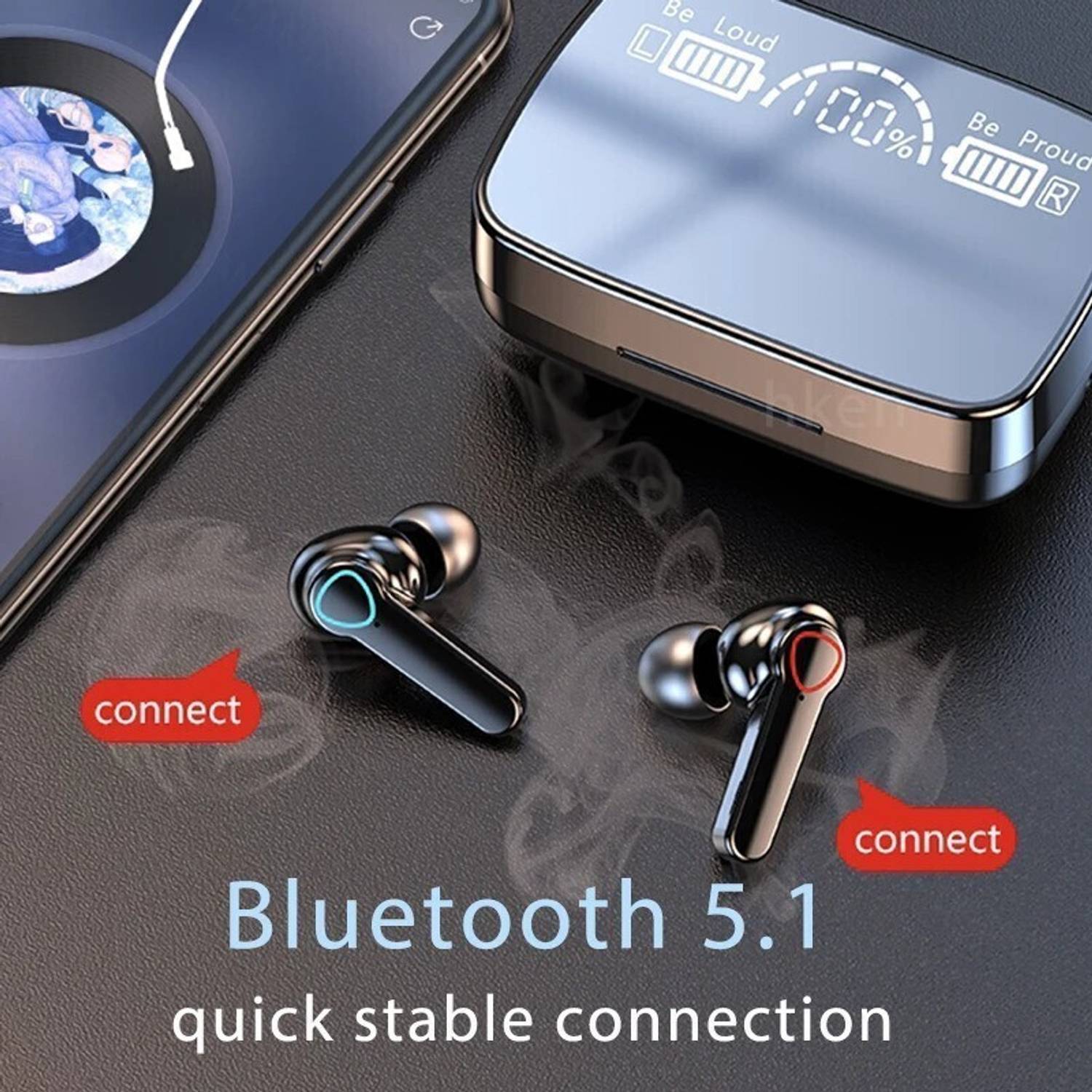 UBEESIZE M19 TWS Wireless Earbuds - Image 2