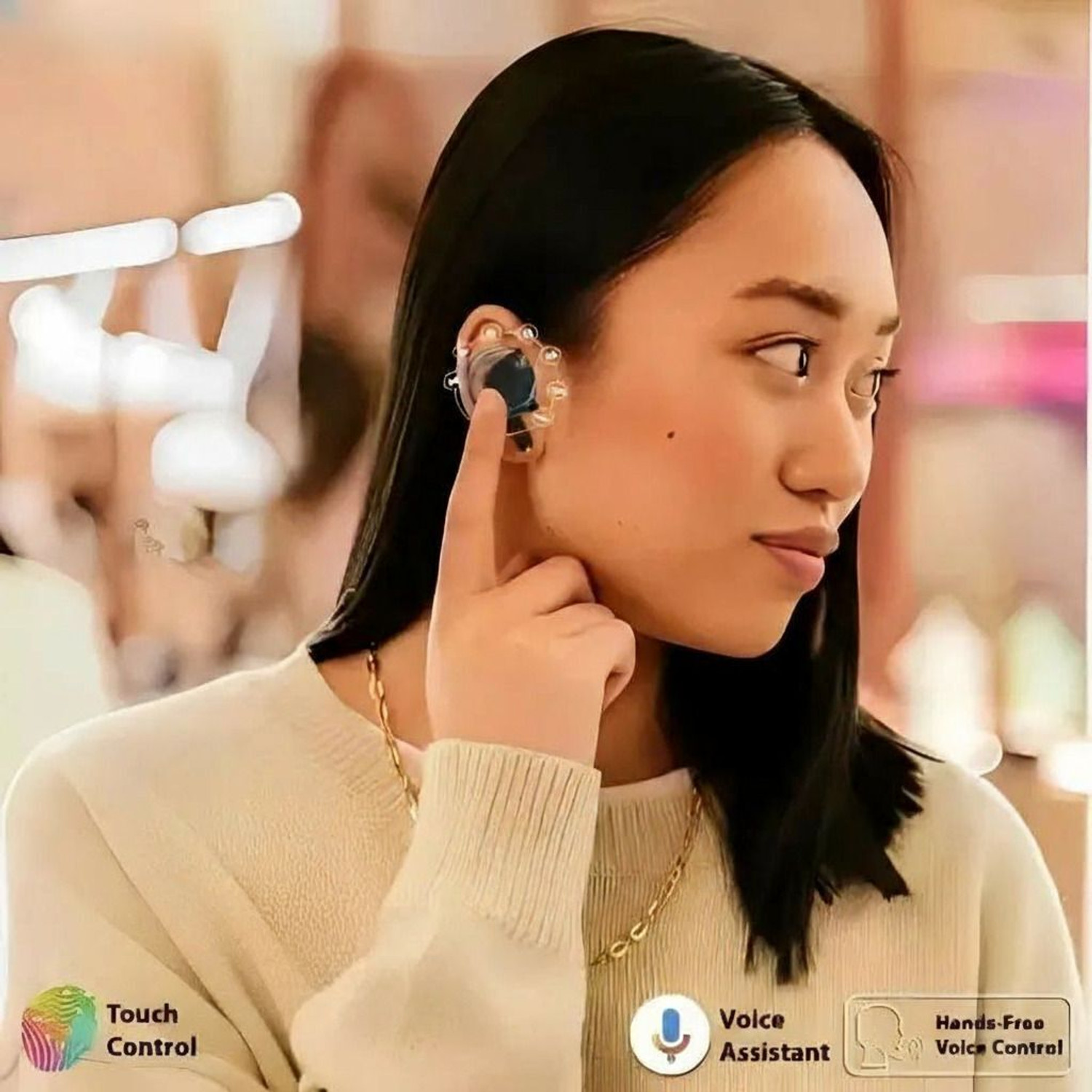 Image of Boom New Airpod Pro A3 Earbuds With Touch Sensor, Waterproof, ANC, Bluetooth V5.1 S02 Bluetooth