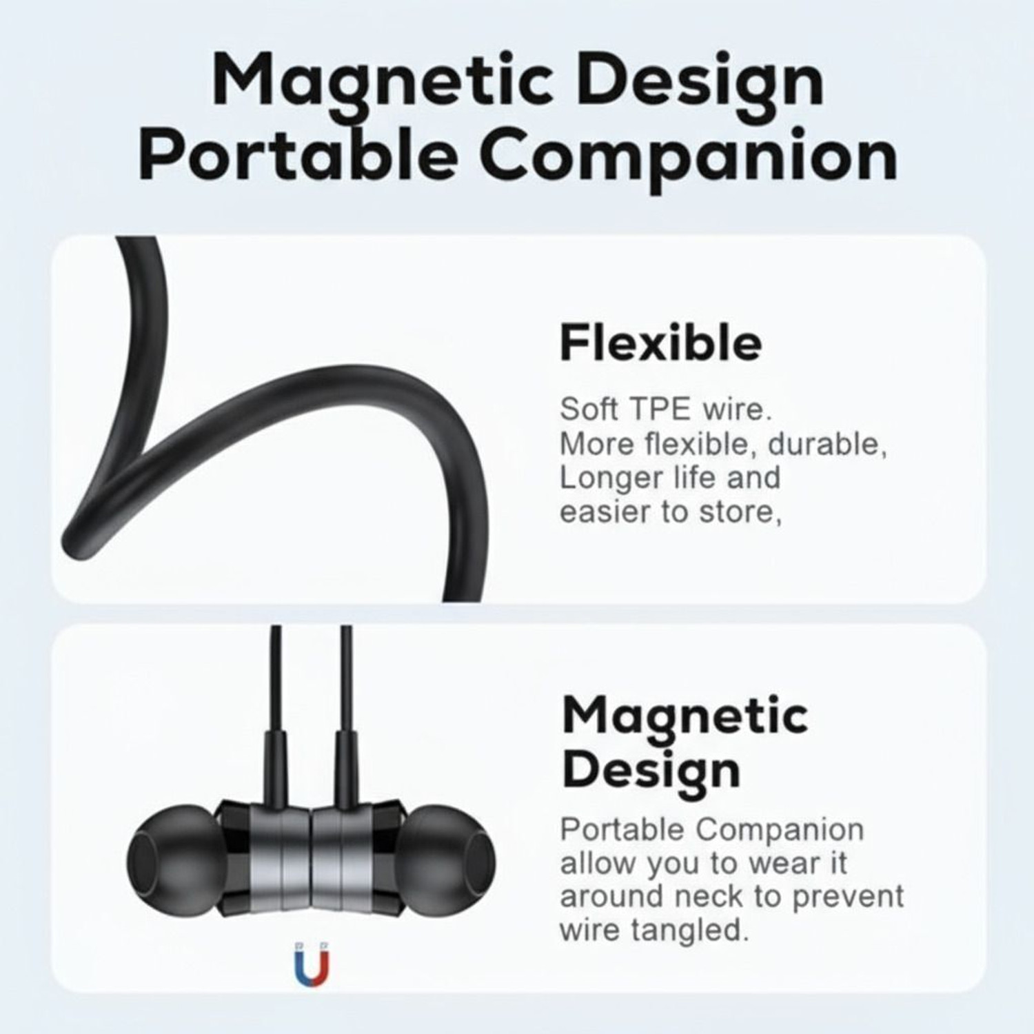 Image of RSTEQ C Type Earphone Dolby Sound | ENC Mic | Mag Buds Wired Gaming
