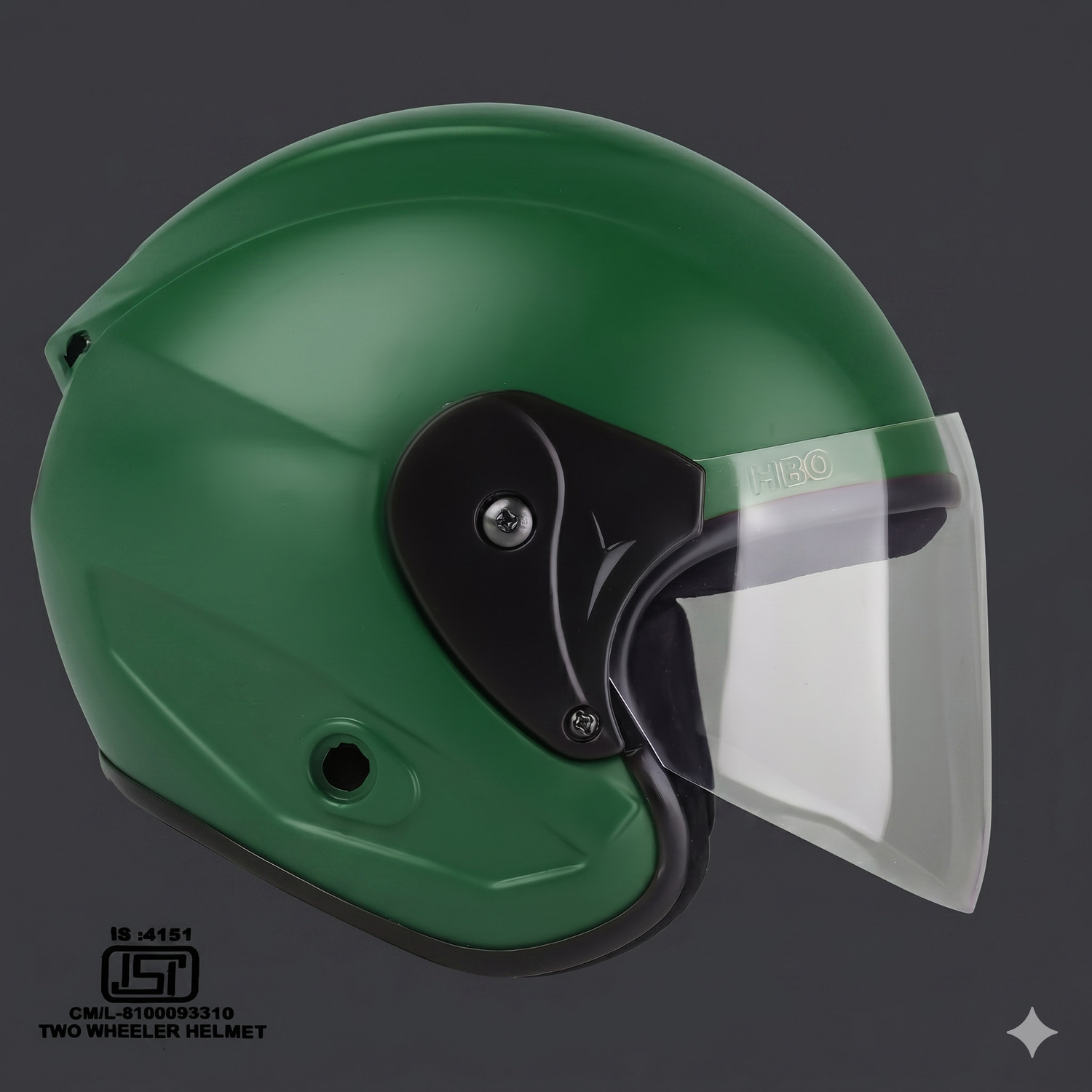 Image of urban carrier ABS Material Half Face Pc Visor, UV Scratch Resistance Motorbike Helmet