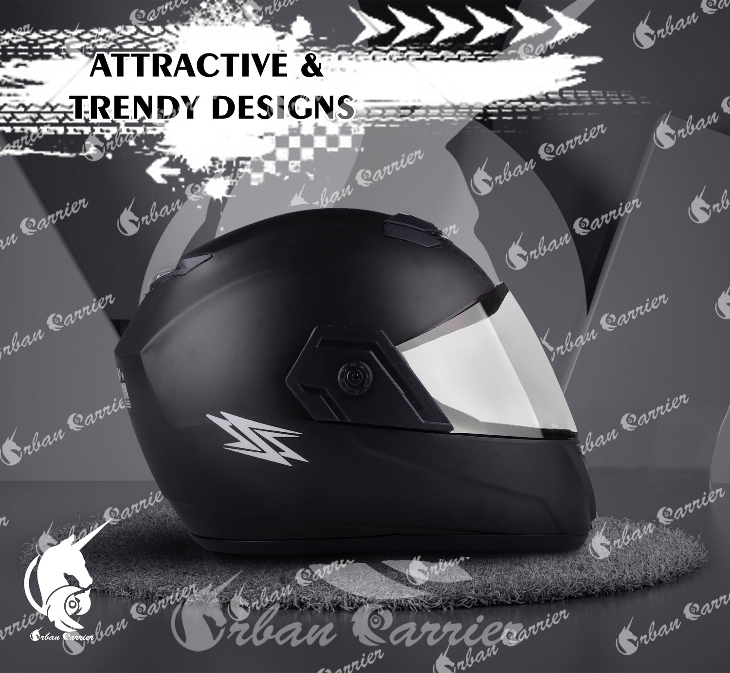 Image of urban carrier ABS Material Full Face Rainbow Visor, UV Scratch Resistance Motorbike Helmet