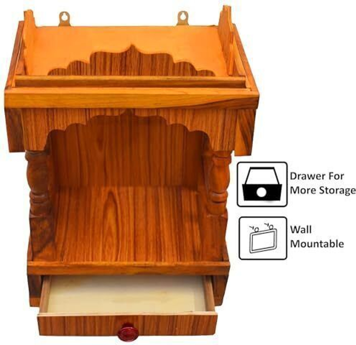 Image of TM AQUAVERITY wooden temple Solid Wood Home Temple