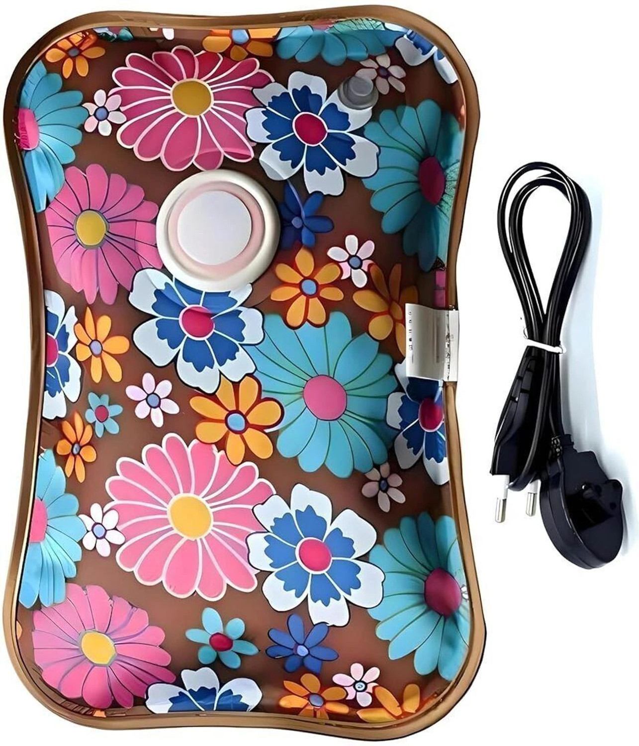 Image of VELORA Electric Hot Water Bag with Auto power Cut-off for Winter Pain Relief Warm Bag Electrical 1 L Hot Water Bag