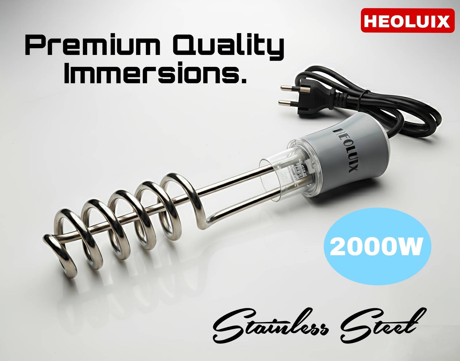 heoluix Water Proof & shock proof 2000watt electric Water Heater