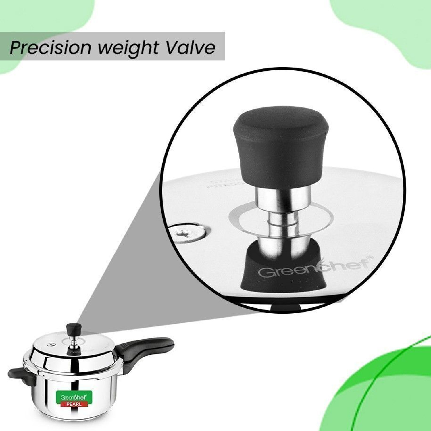 Image of Greenchef Pearl 5 L Outer Lid Induction Bottom Pressure Cooker
