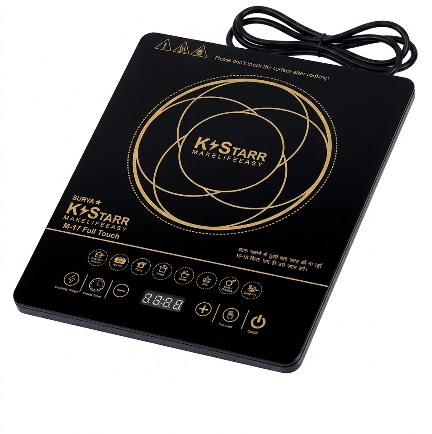 Image of SURYA KSTAR 2000 W Induction Cooktop Touch Panel