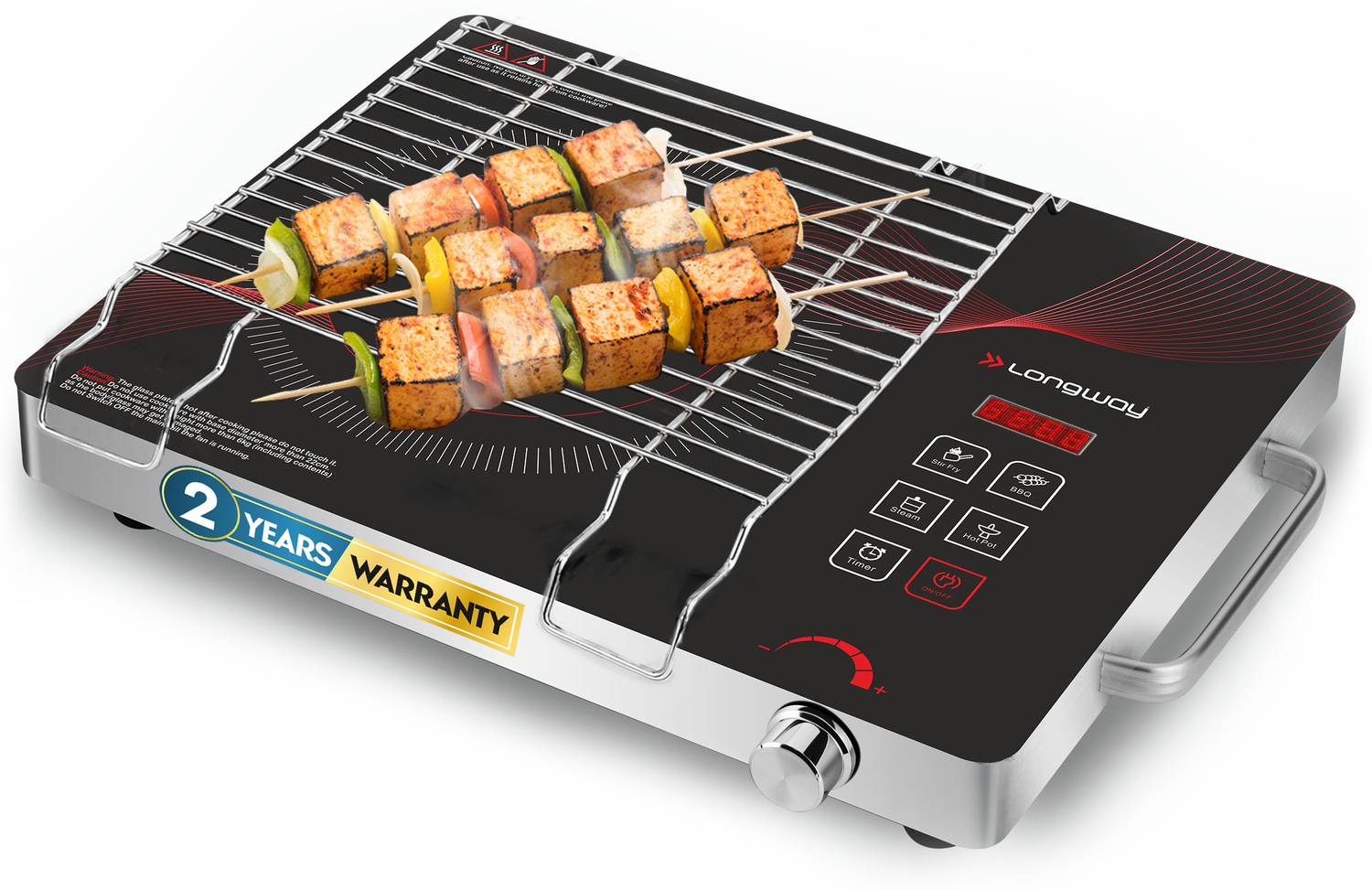 Longway 2200 W Induction Cooktop Touch Panel, Push Button
