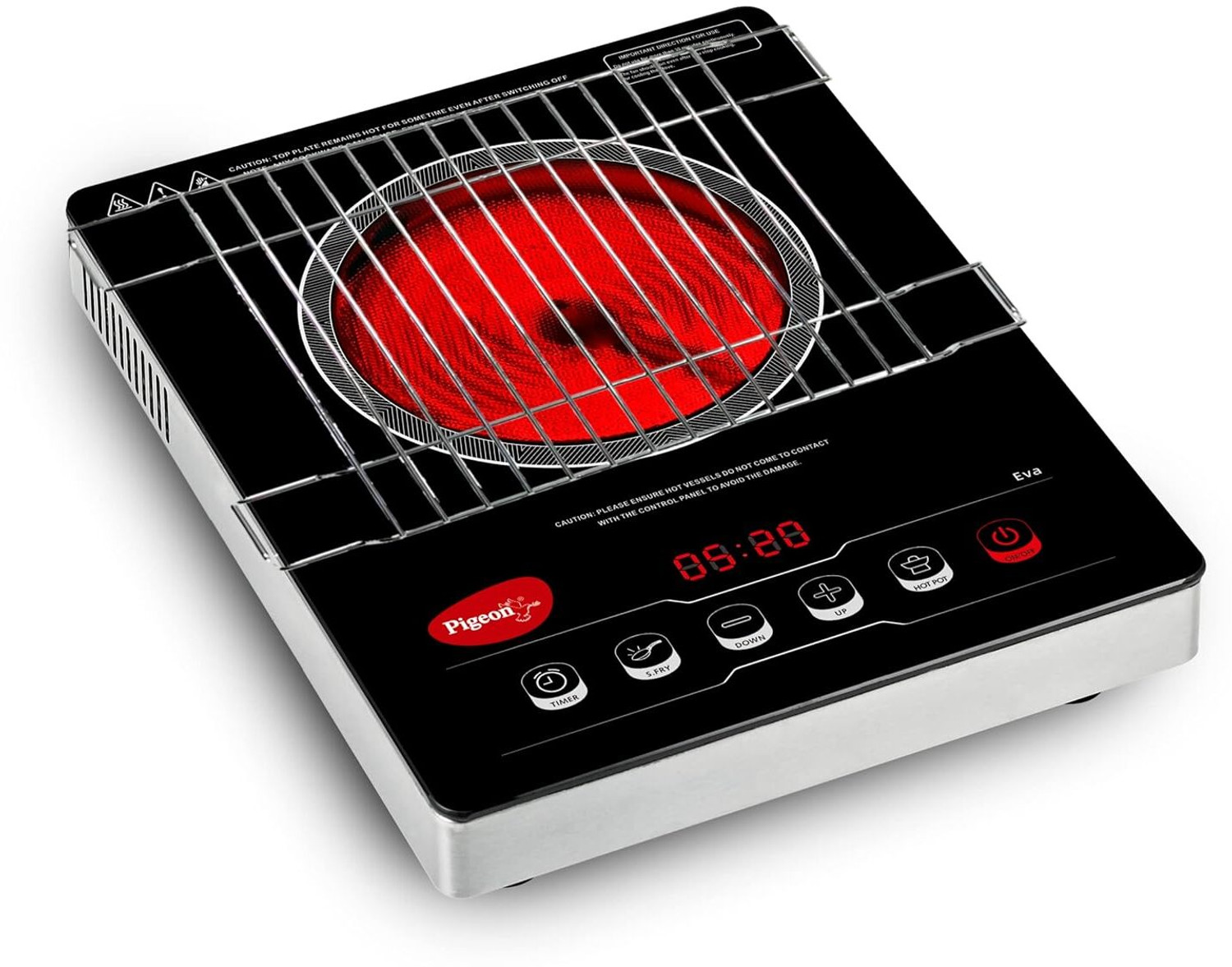 Image of Pigeon 2000 W Infrared Cooktop Touch Panel