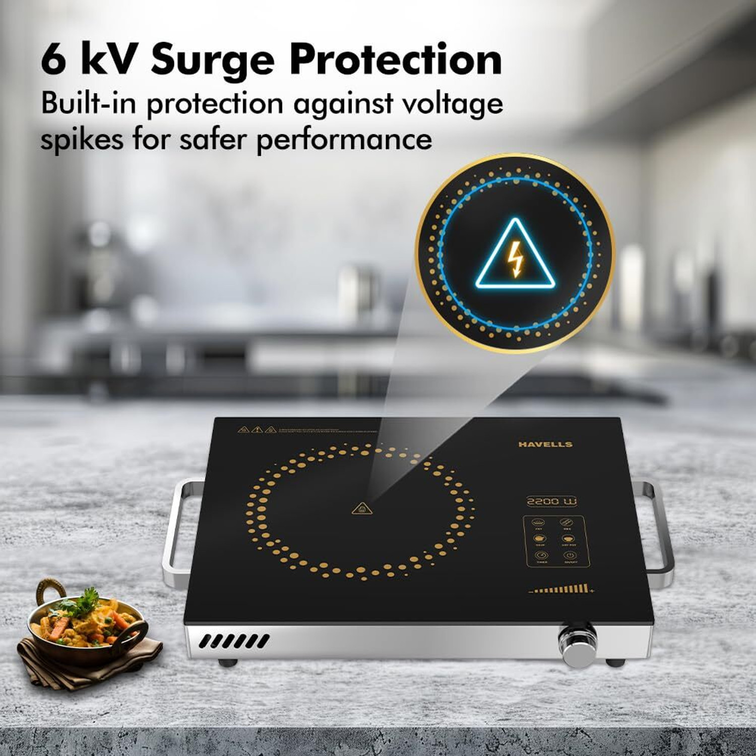 Image of HAVELLS 2200 W Infrared Cooktop Touch Panel
