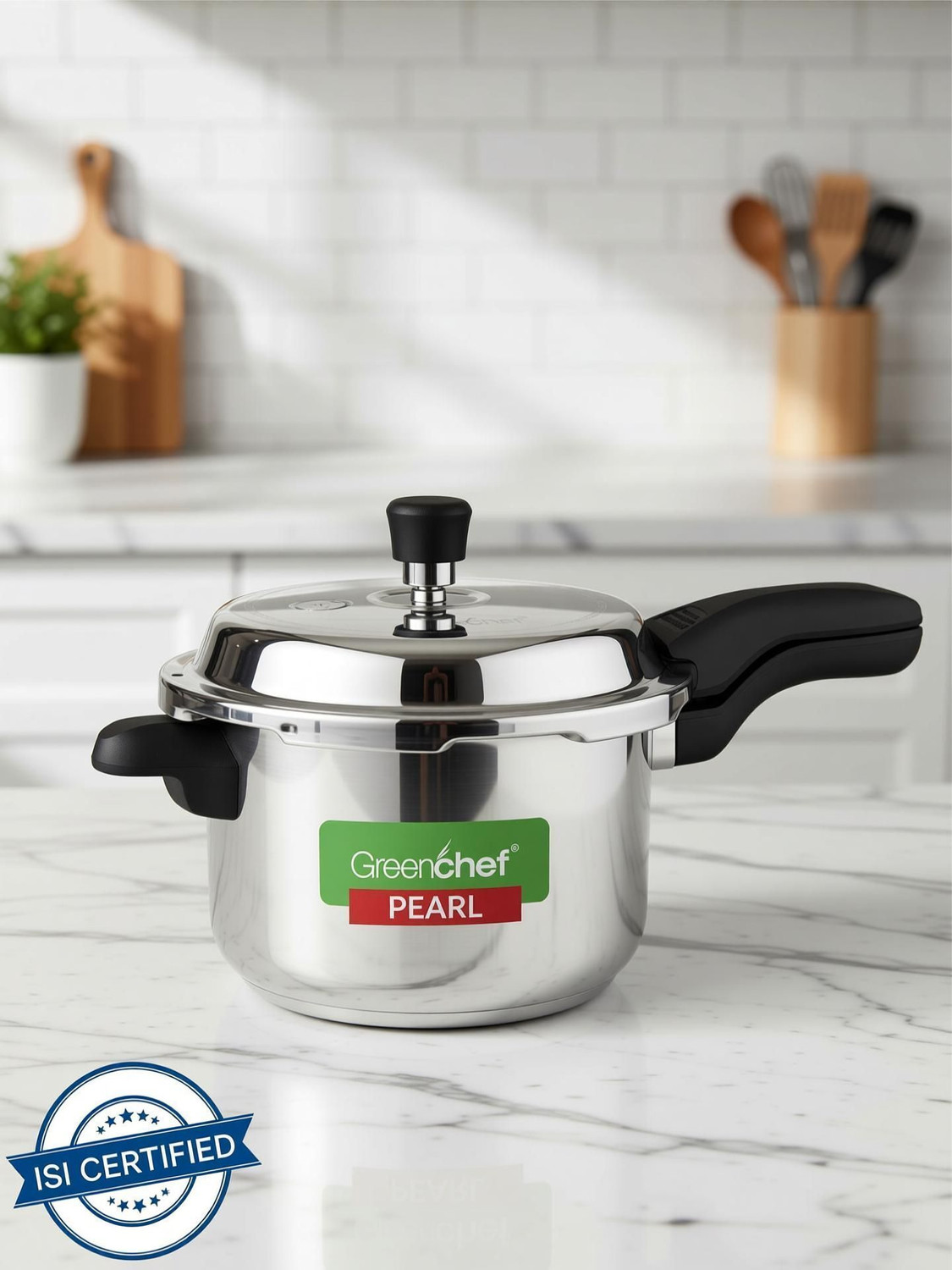 Image of Greenchef Pearl 5 L Outer Lid Induction Bottom Pressure Cooker