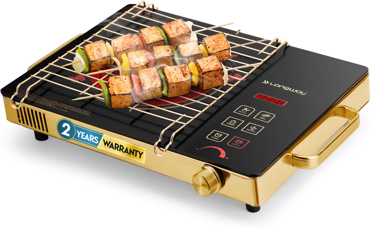 Image of Longway 2200 W Induction Cooktop Touch Panel, Push Button