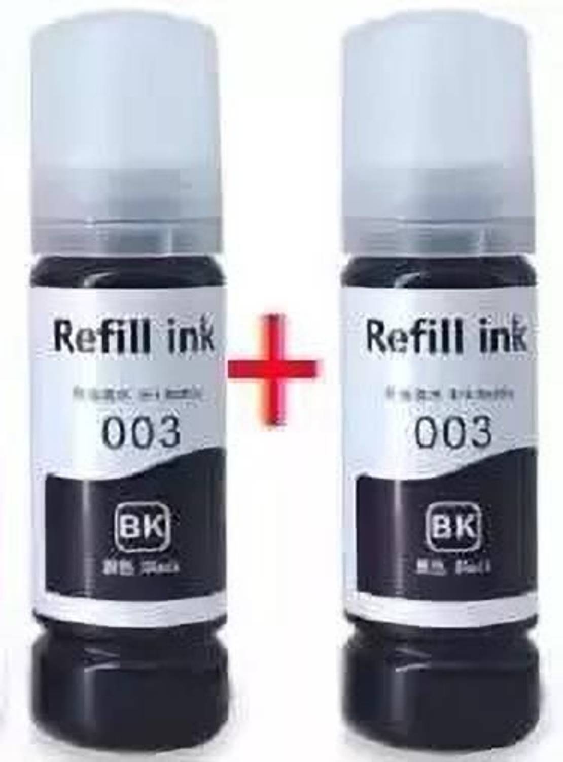canoff Black Ink Refill Use For 001,003,L3200,L3210,L3211,L3215,L3216,L3250,L3252 Black - Twin Pack Ink Bottle