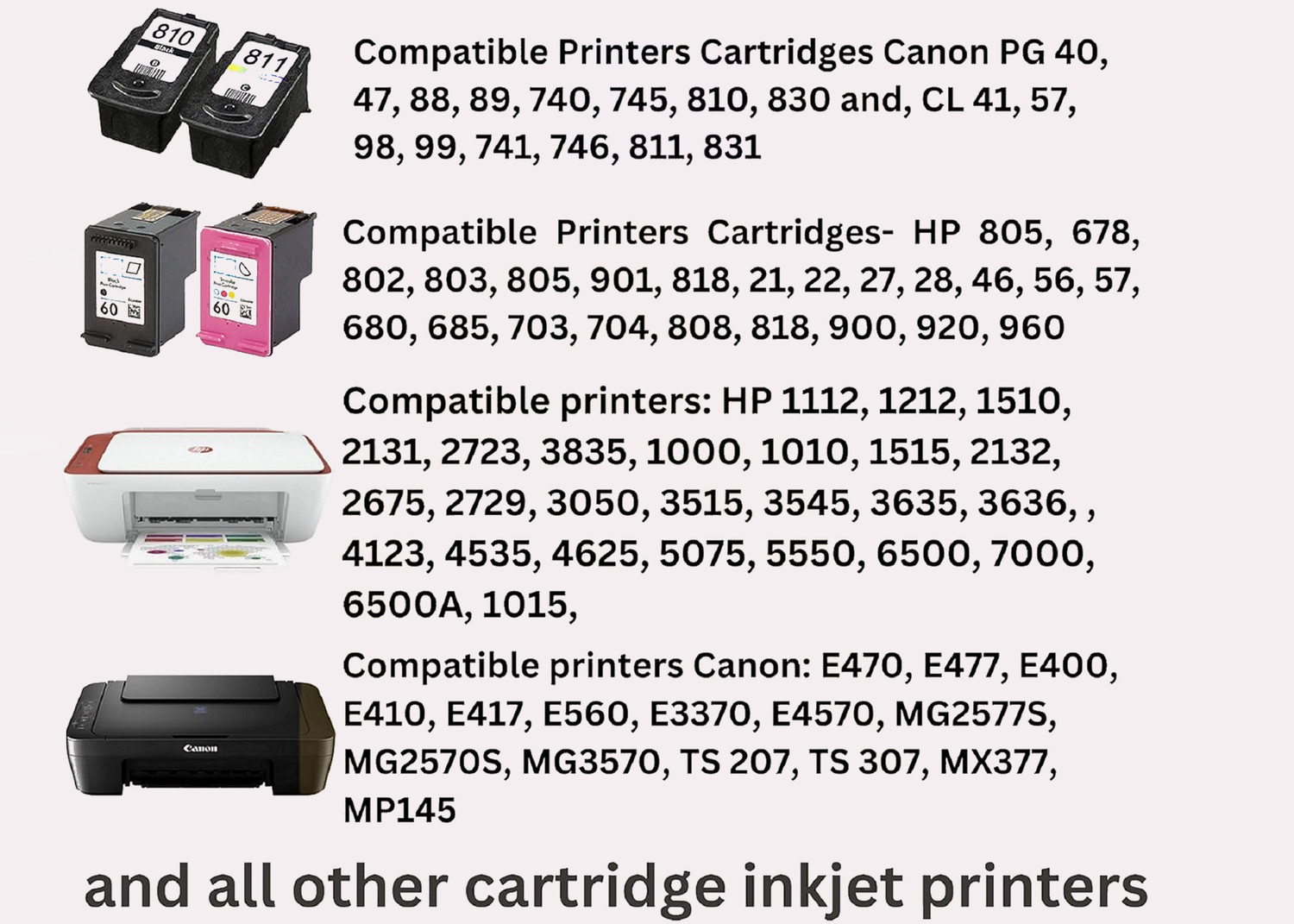 Image of HYNEAR 805 HP 100ml Cartridge Ink Refill Suction Toolkit for HP,Canon Cartridge Printer Black Ink Bottle