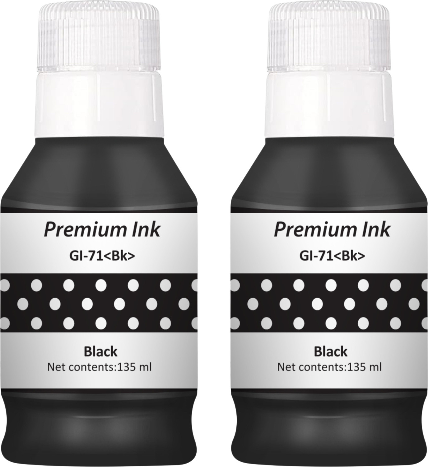 Image of Needle GI71 for CN Pixma G1020 G2020 G3020 G2060 G3060 G1737 G2770 Printer 135ml each Black - Twin Pack Ink Bottle